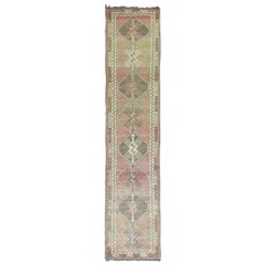 Runner geometrico turco rosa marrone