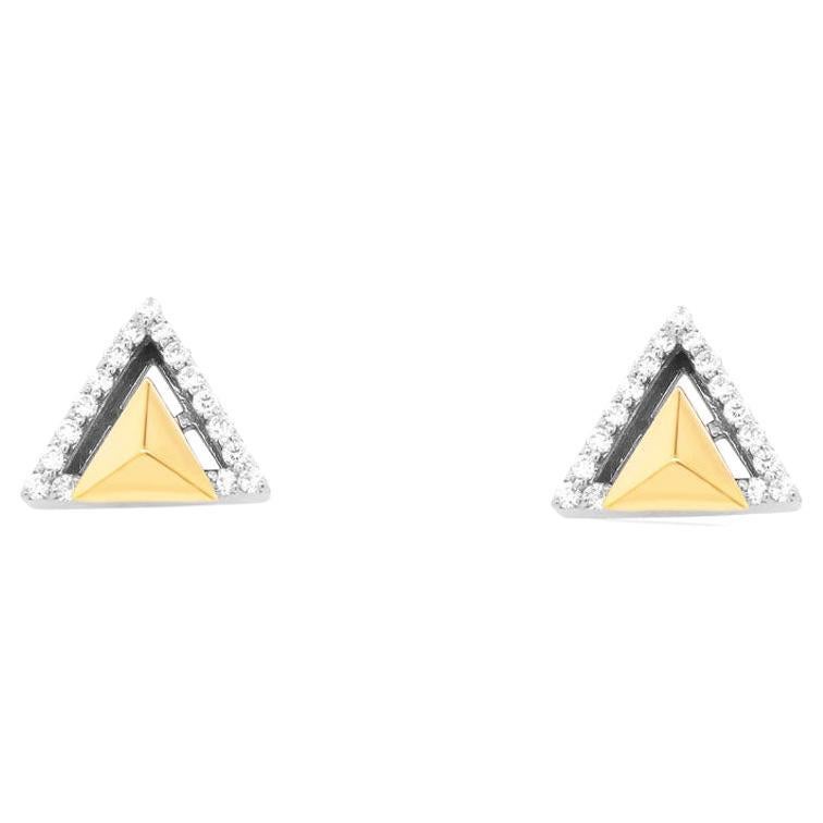 Indigo Bloom 2-Ways Butterfly Topaz Earrings
