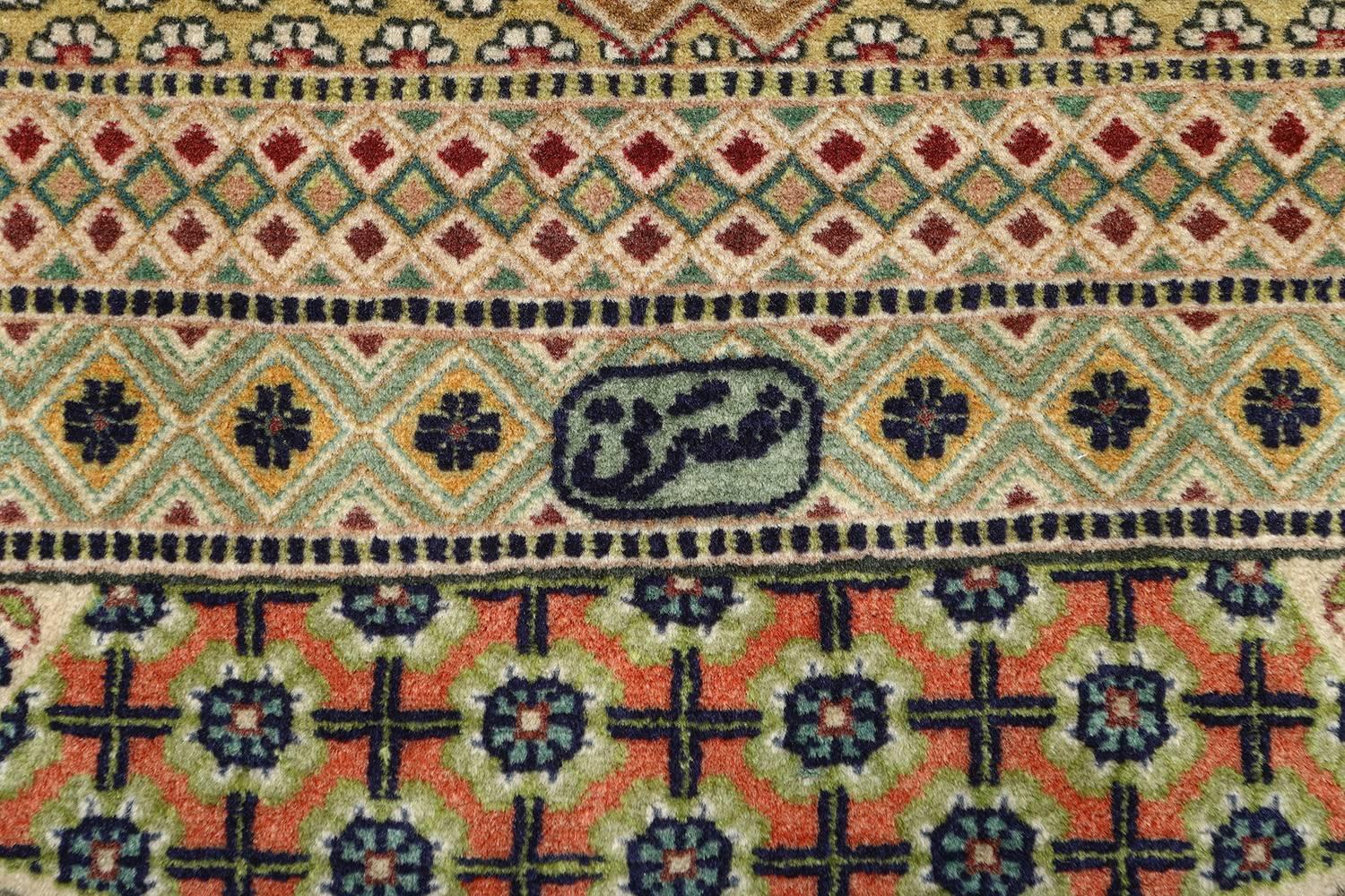 Wool Nazmiyal Collection Vintage Tabriz Persian Rug. Size: 8 ft 3 in x 12 ft 2 in 