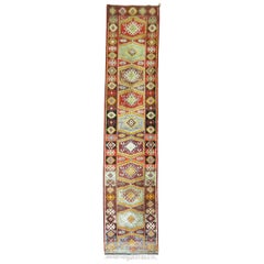 Geometric Vintage Turkish Anatolian Runner