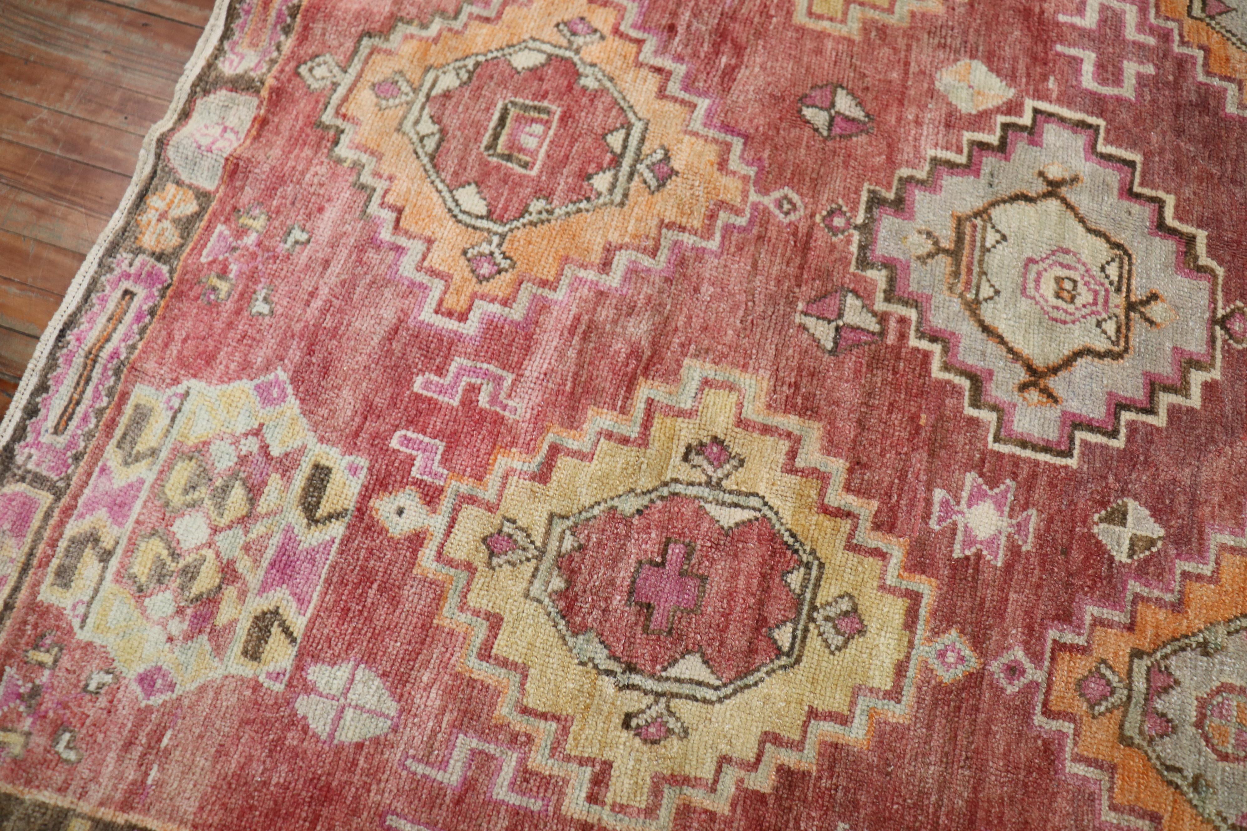 A small room-size geometric Turkish kars rug dated 1973.

Measures: 6'10'' x 8'10