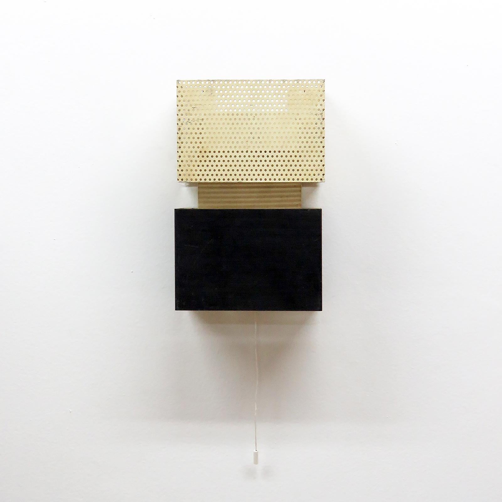 Mid-Century Modern Geometric Wall Lights by Jacques Biny, 1950 For Sale