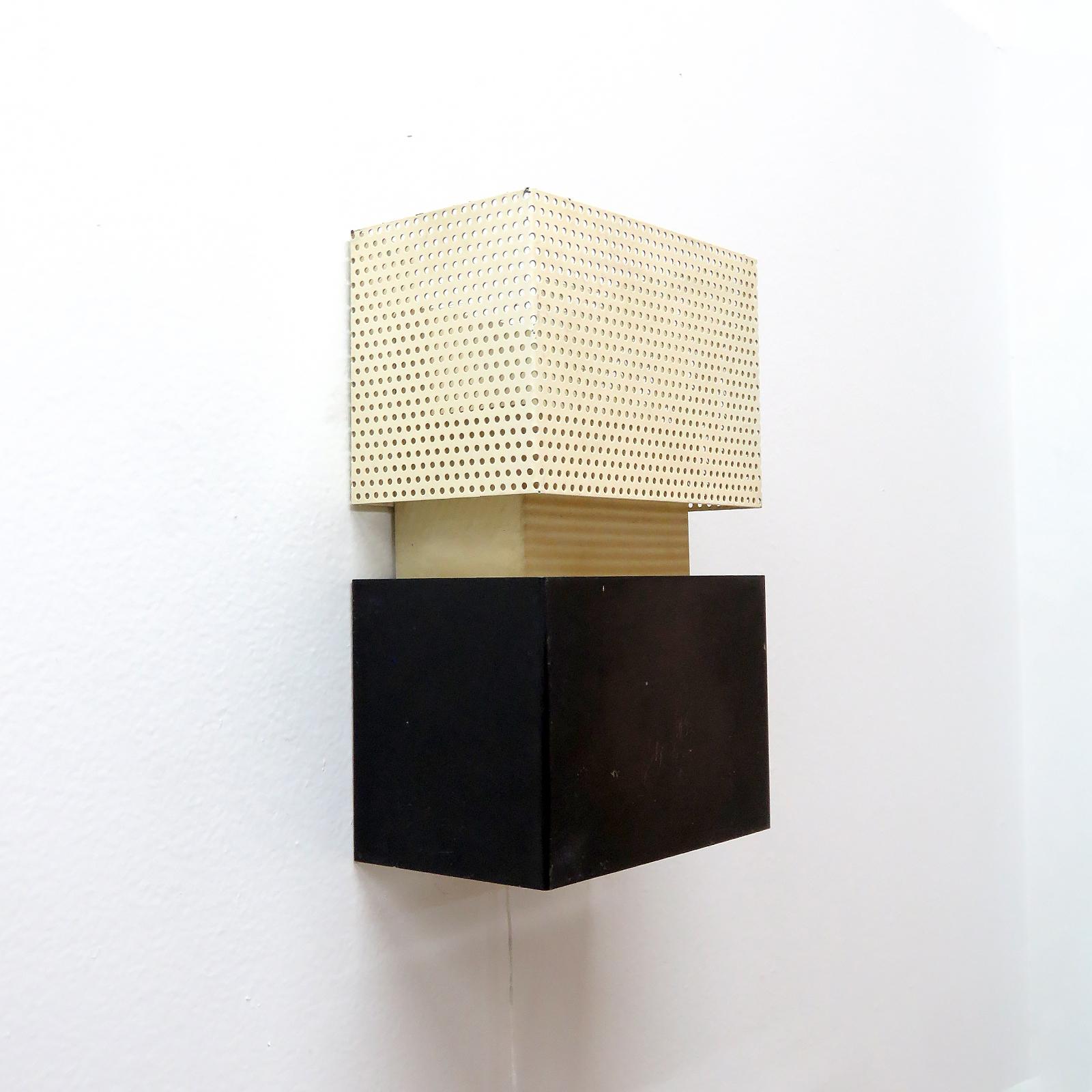 French Geometric Wall Lights by Jacques Biny, 1950 For Sale
