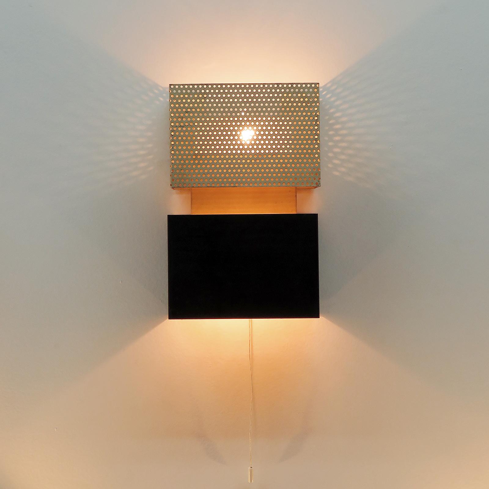 Mid-20th Century Geometric Wall Lights by Jacques Biny, 1950 For Sale