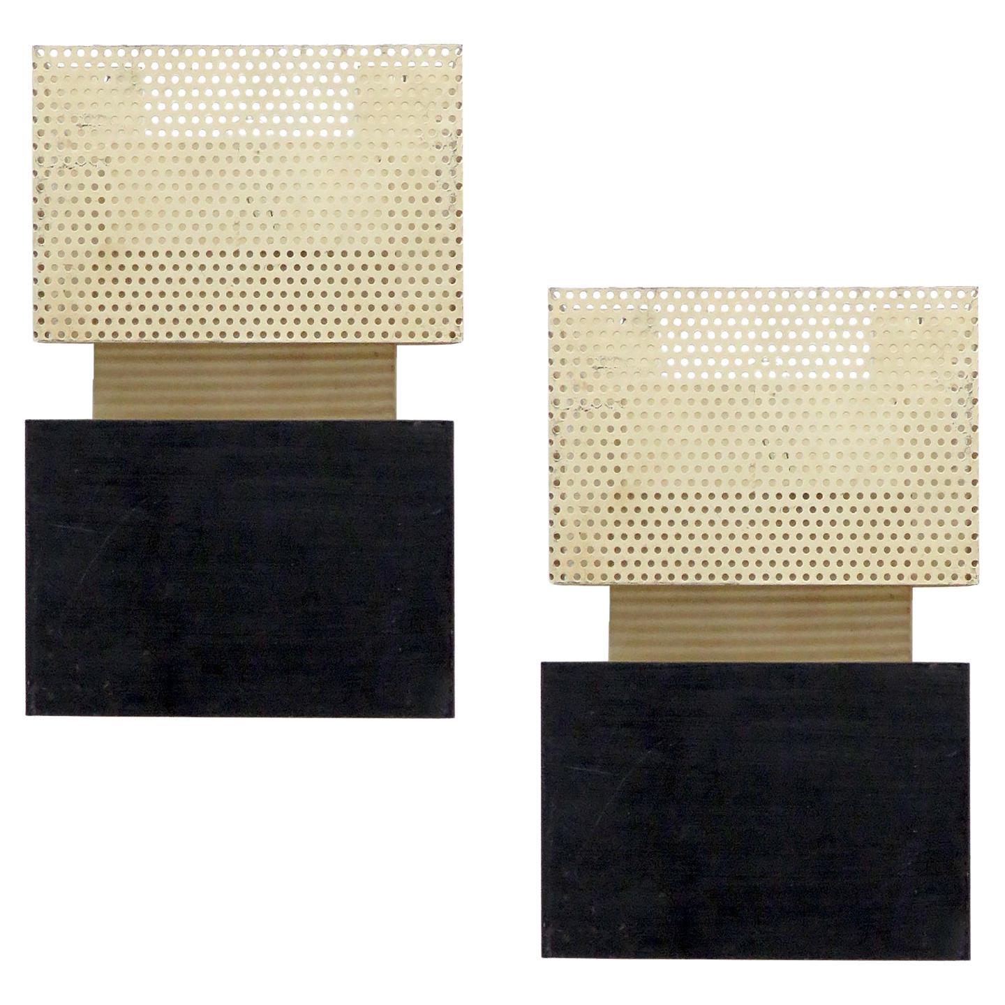 Geometric Wall Lights by Jacques Biny, 1950 For Sale