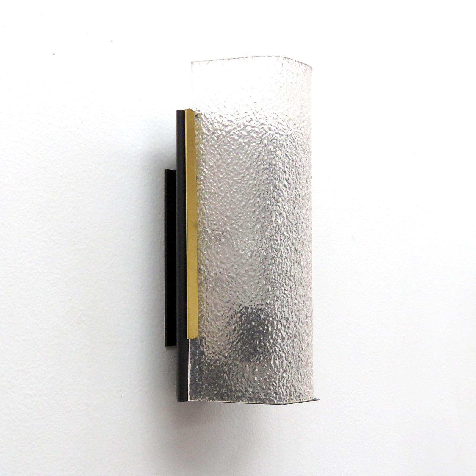 Mid-Century Modern Geometric Wall Sconce by Arlus For Sale