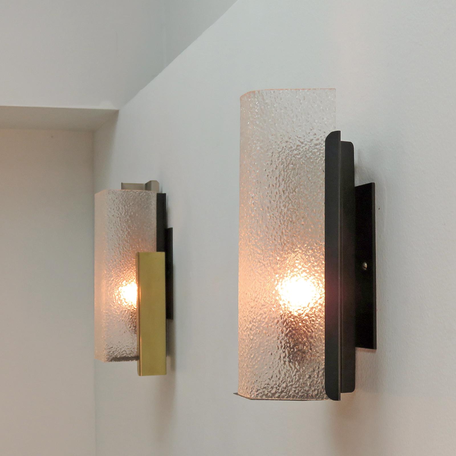 Mid-20th Century Geometric Wall Sconce by Arlus