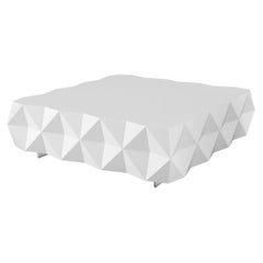 Geometric White Coffee Table from Rocky Collection by Joel Escalona