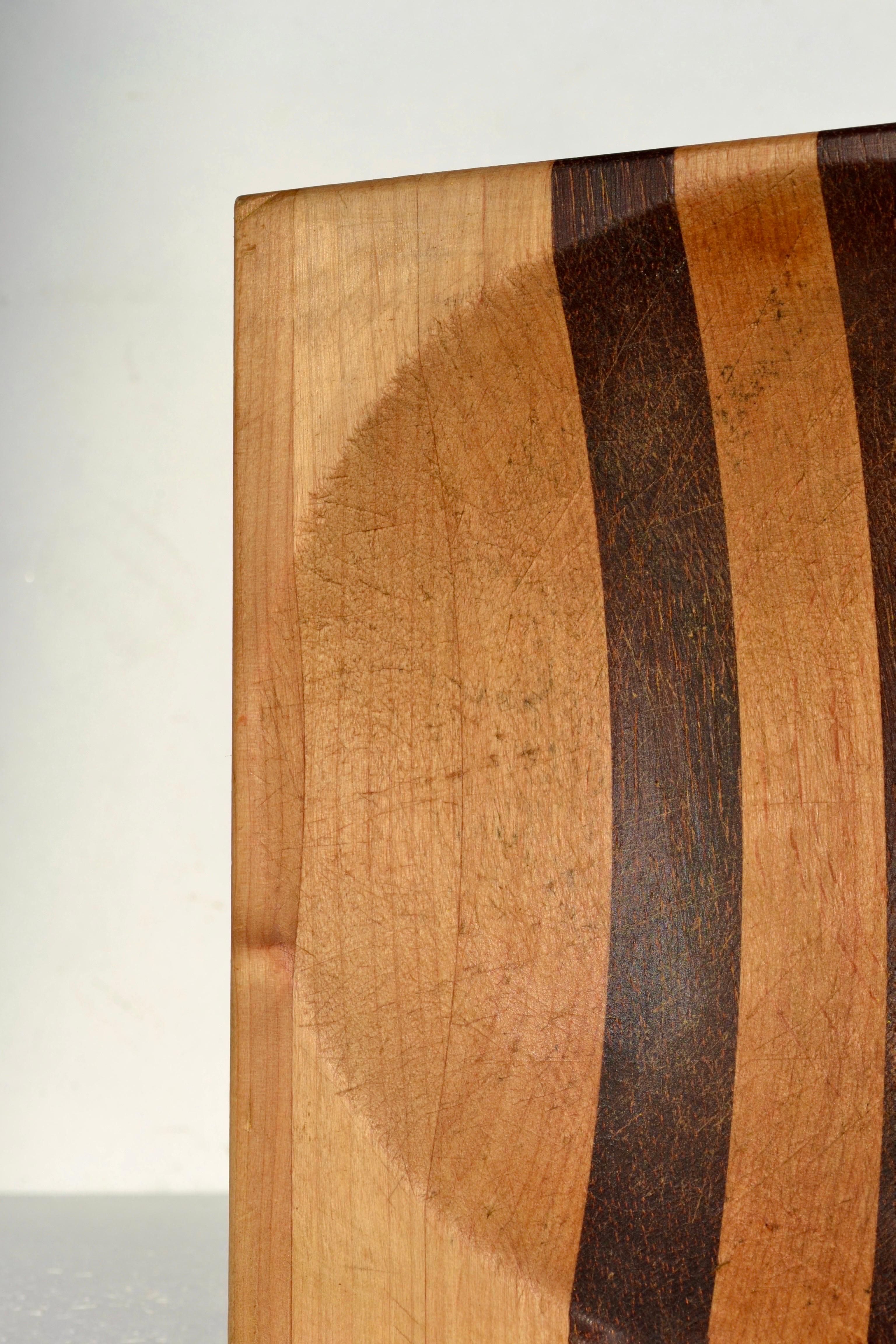 Mid-Century moderno Catchall geometrico in legno - Francia - Anni '70 in vendita