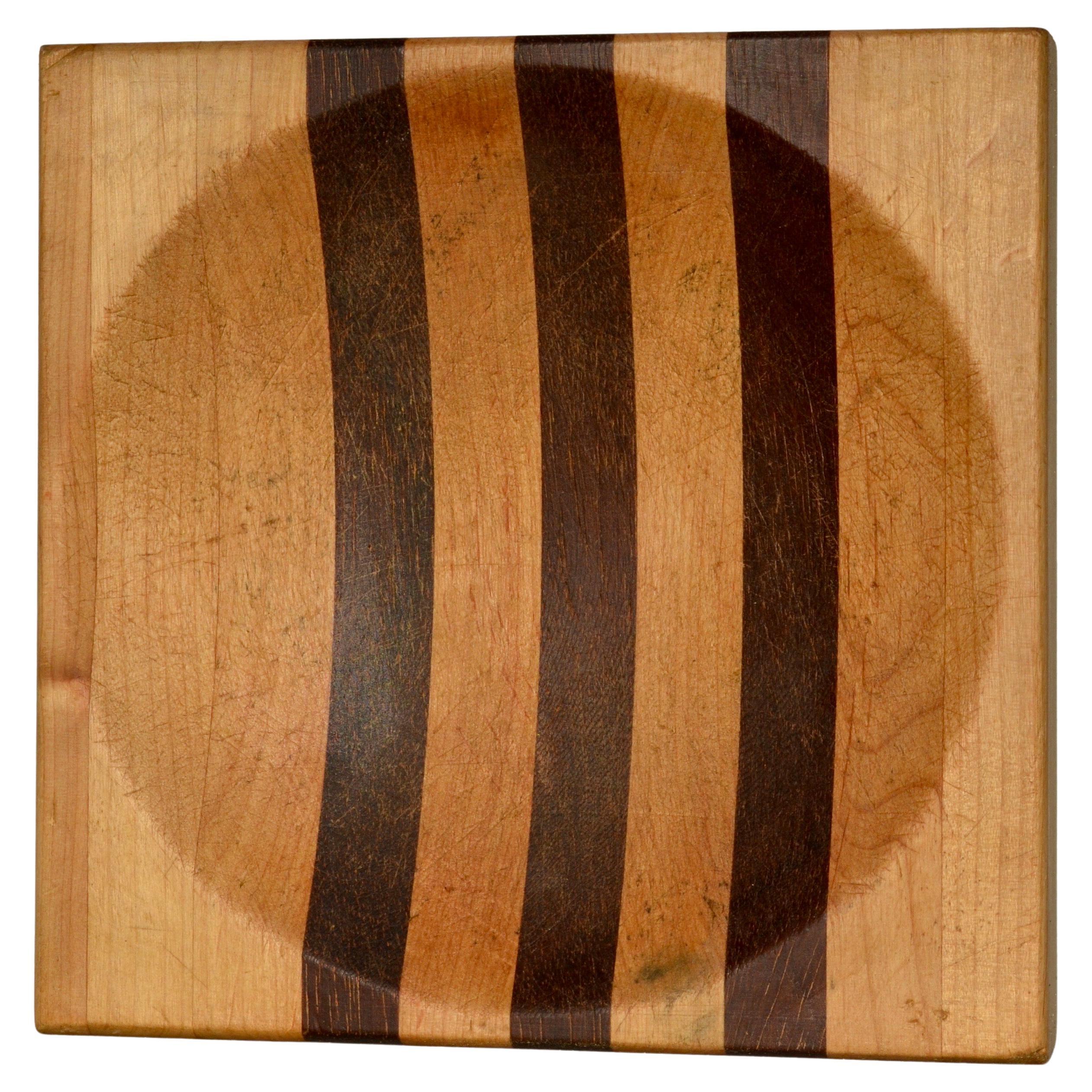 Geometric Wooden Catchall - France - 1970s