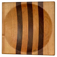 Catchall geometrico in legno - Francia - Anni '70