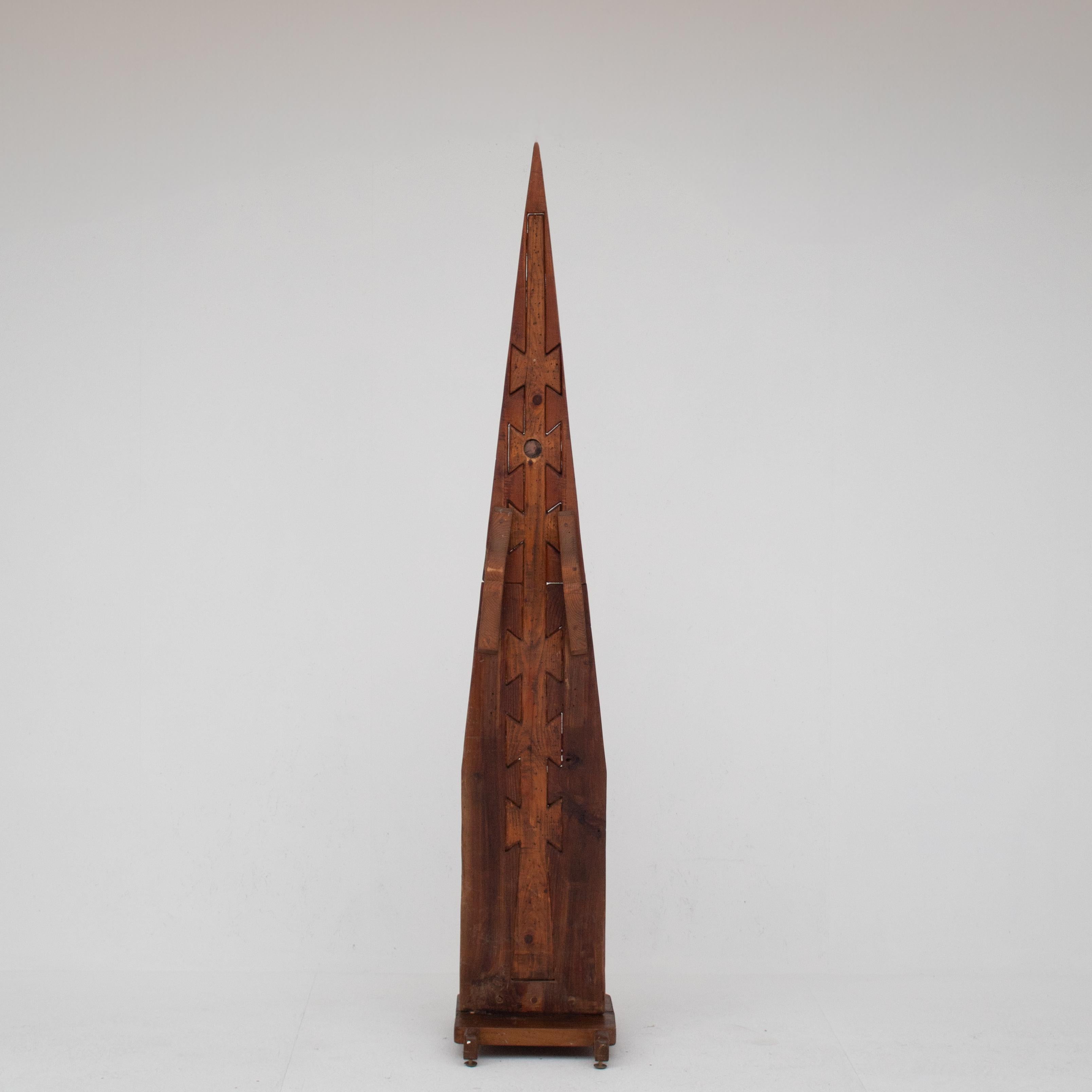 Scultura geometrica in legno di Luciano Bertolotto, Italia 1995 in vendita 5