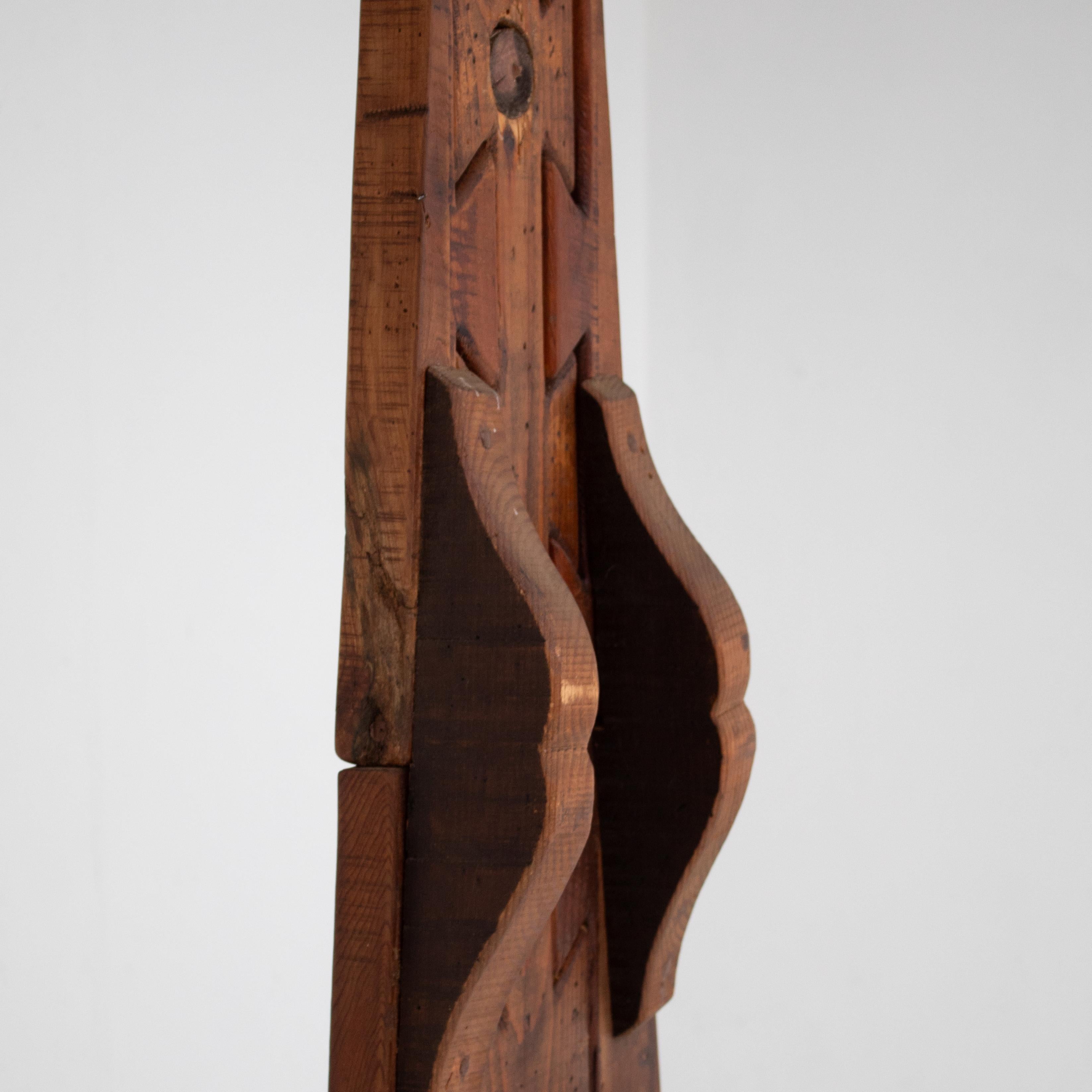 Italiano Scultura geometrica in legno di Luciano Bertolotto, Italia 1995 in vendita