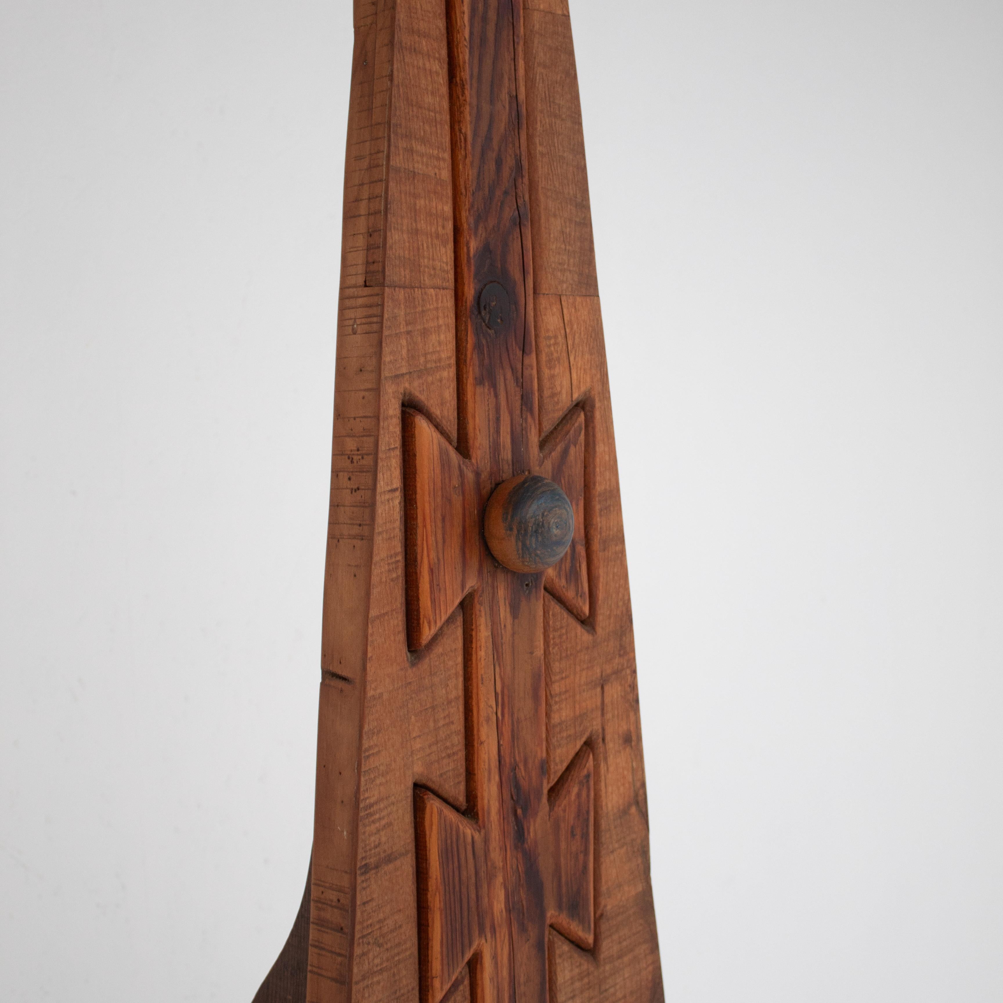 Legno Scultura geometrica in legno di Luciano Bertolotto, Italia 1995 in vendita