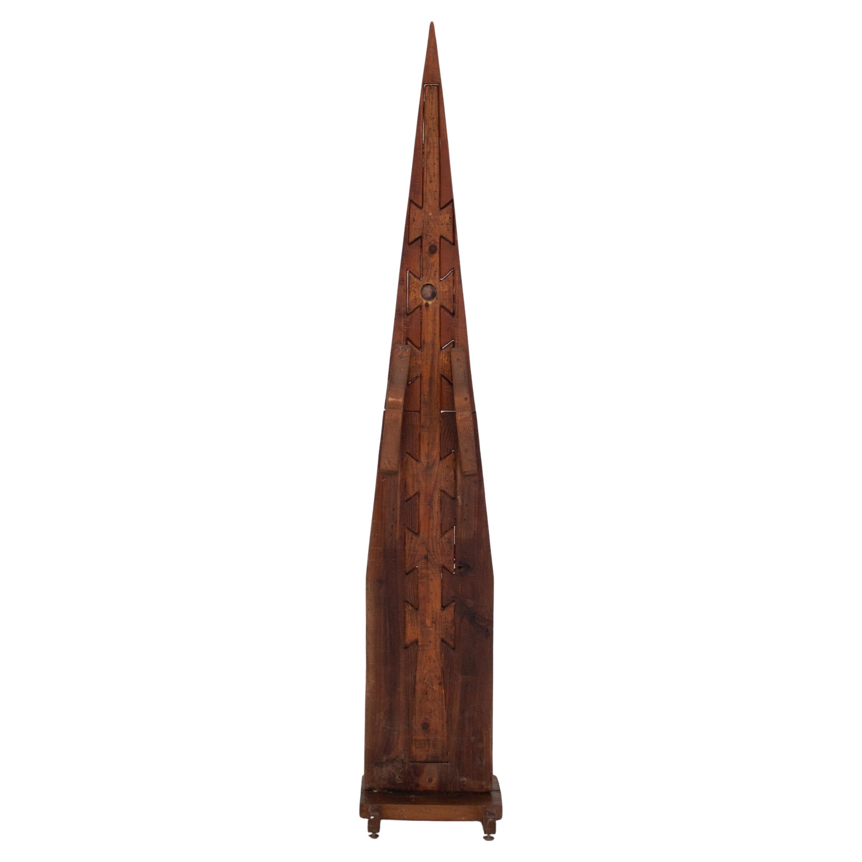 Scultura geometrica in legno di Luciano Bertolotto, Italia 1995 in vendita