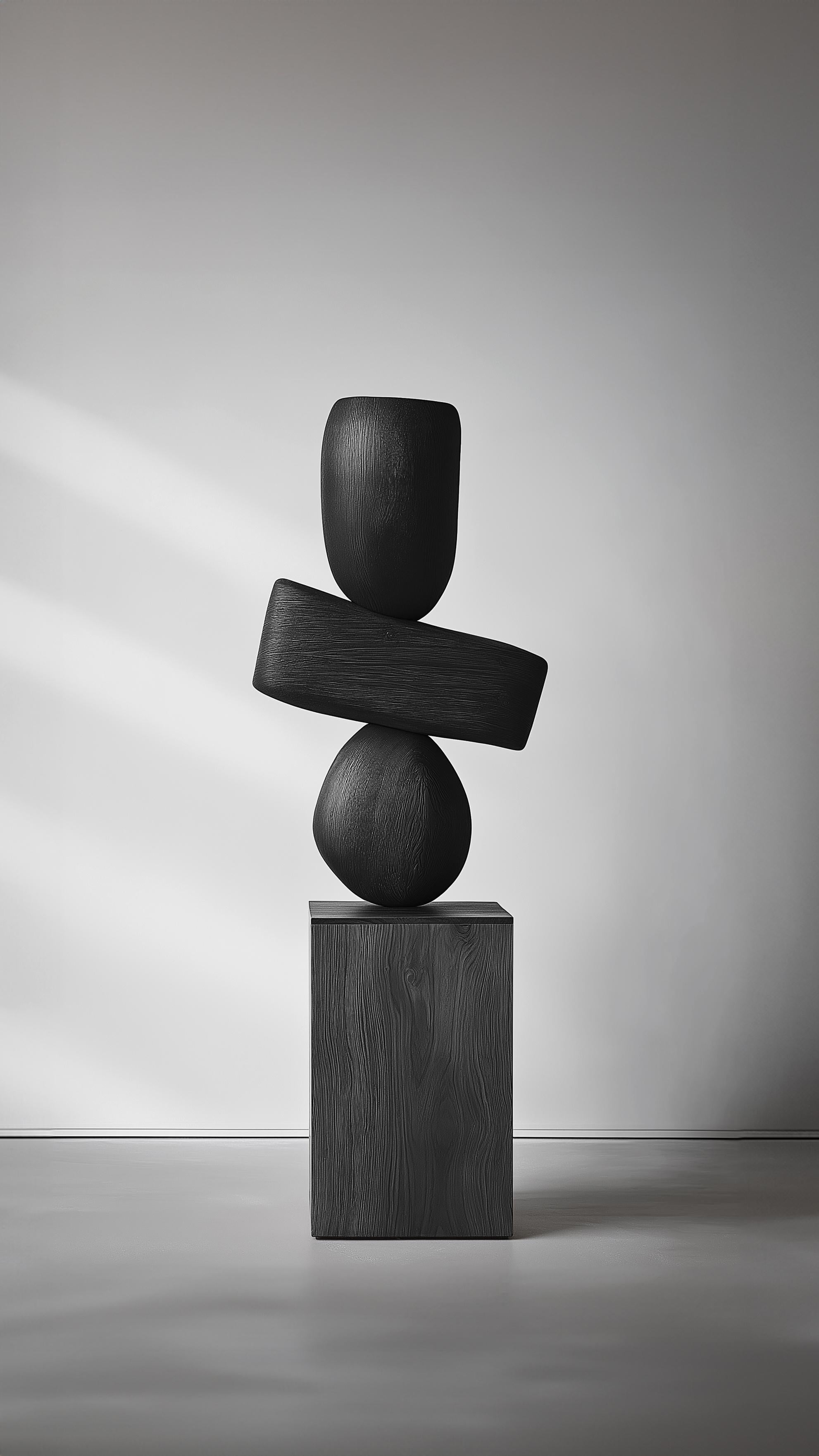 Escultura geométrica de madera Lull No148 - Hecha a mano por Joel Escalona en Nuevo estado para la venta en Ciudad de México, CDMX