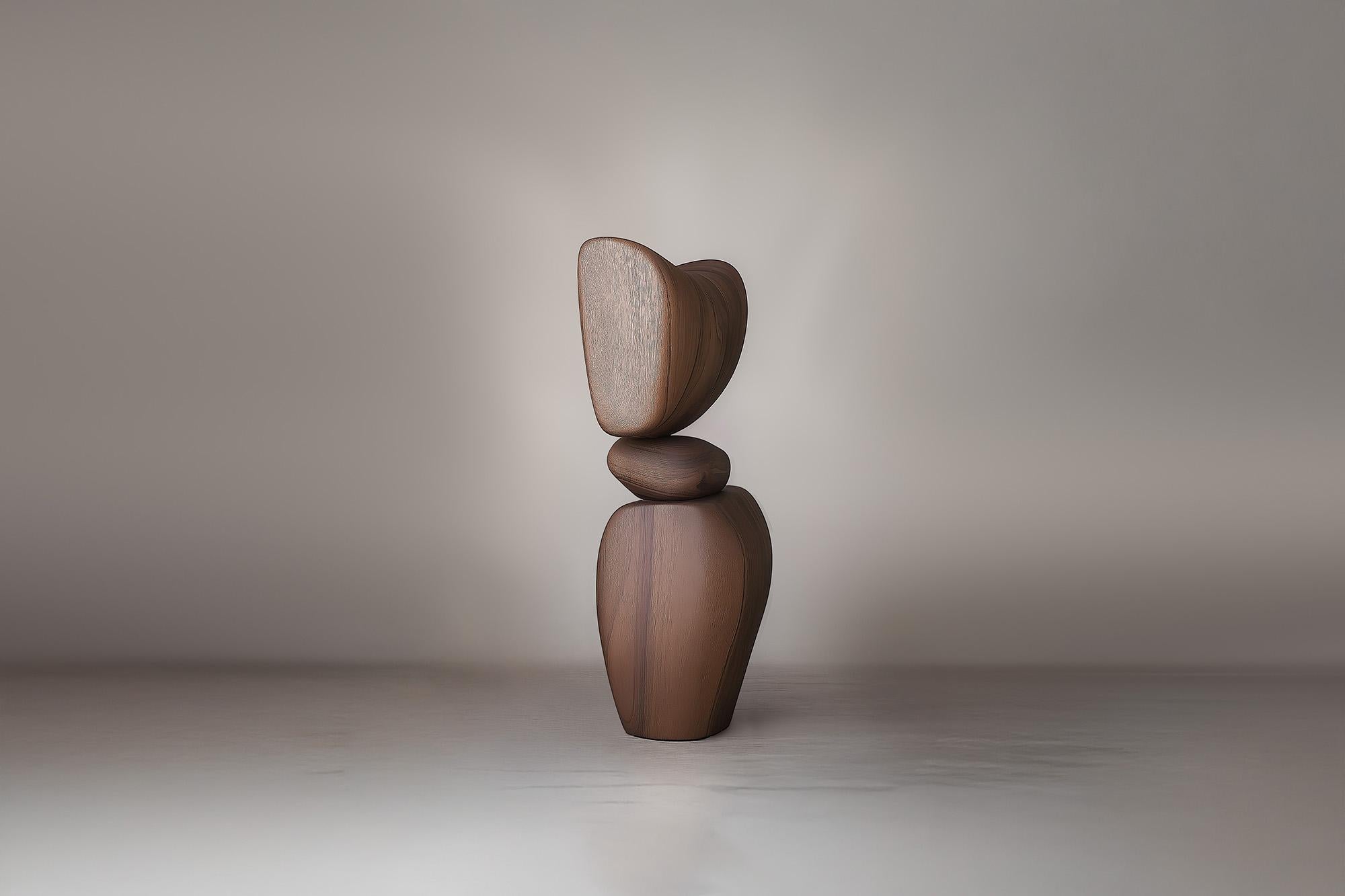 Mid-Century Modern Geometric Wooden Sculpture Lull No61 – NONO’s Artful Decor for Luxury Spaces For Sale