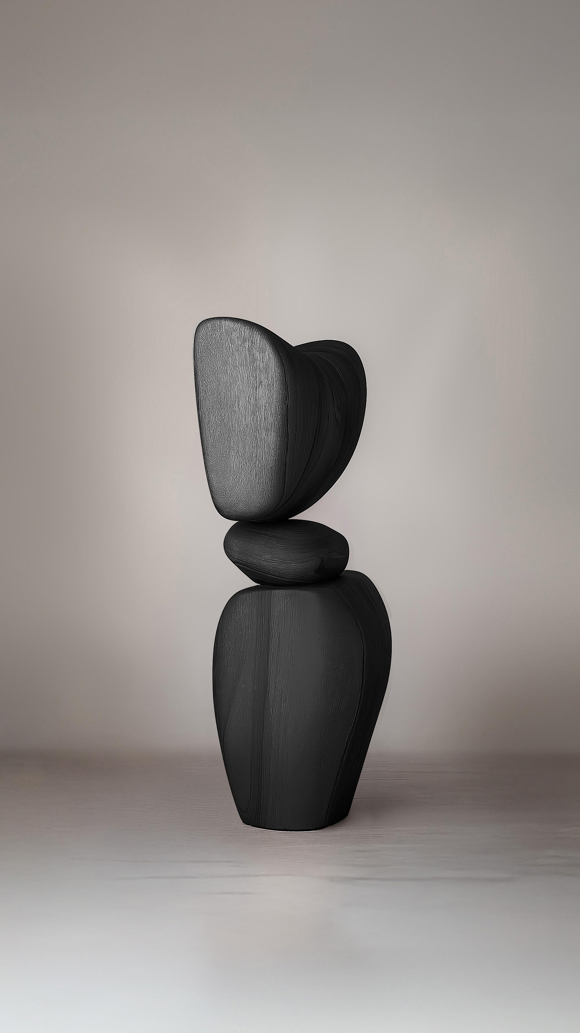 Contemporary Geometric Wooden Sculpture Lull No61 – NONO’s Artful Decor for Luxury Spaces For Sale