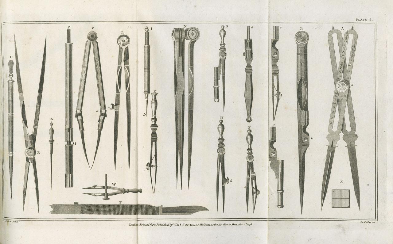 XIXe siècle Essays géométriques et graphiques de George Adams (1750-1795) en vente