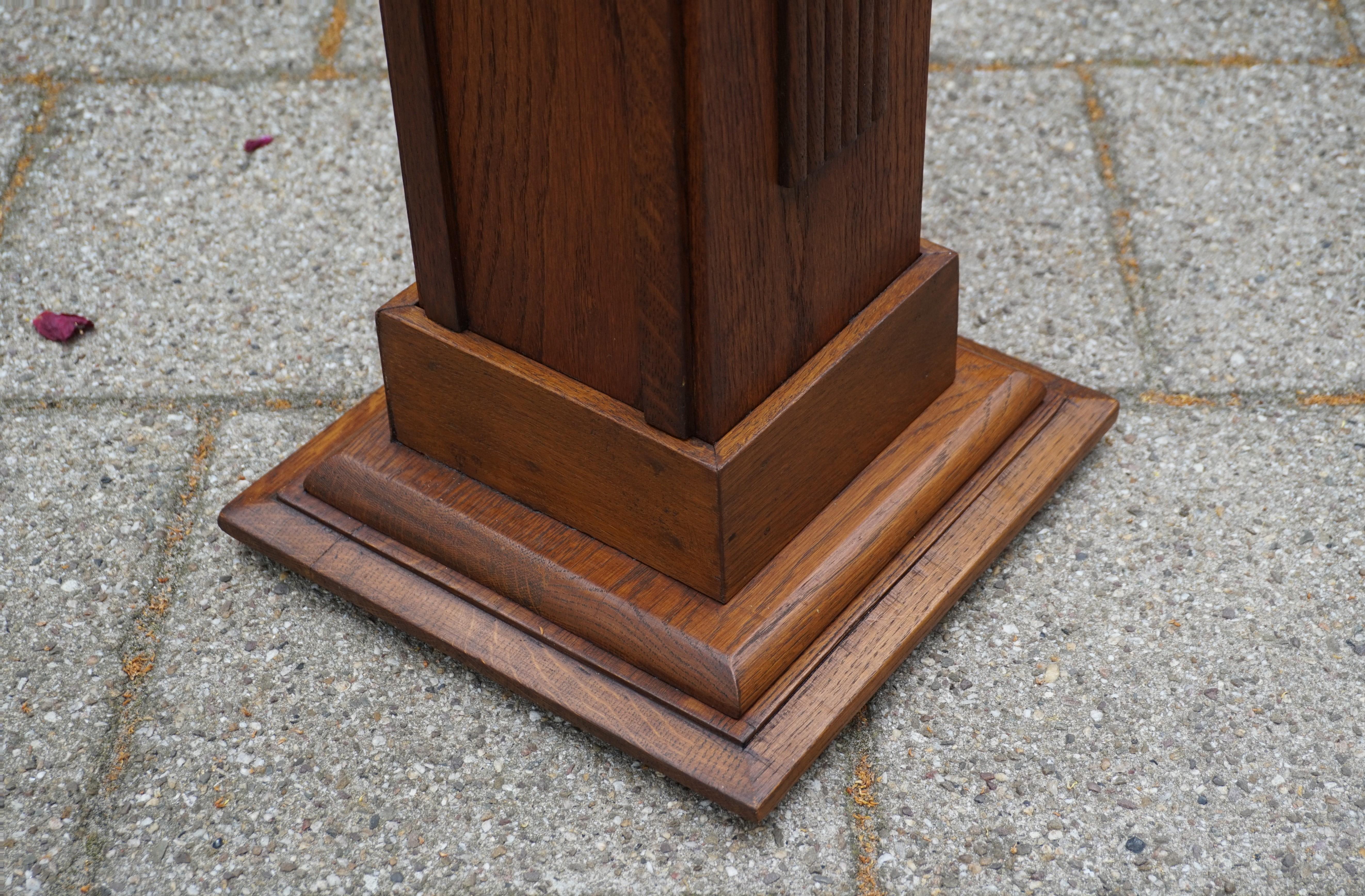 Dutch Geometrical Art Deco Pedestal / Sculpture Stand for Busts Sculptures Vases