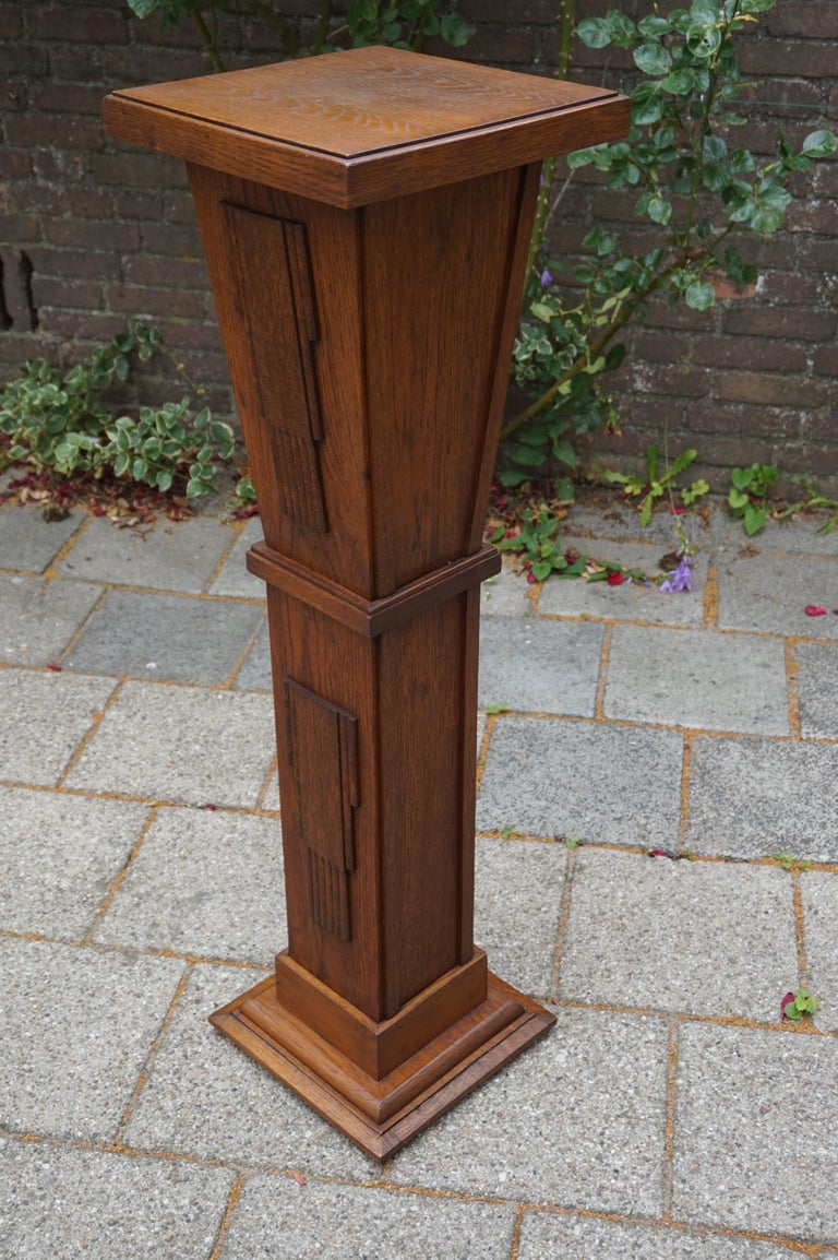 Geometrical Art Deco Pedestal / Sculpture Stand for Busts Sculptures Vases at 1stDibs