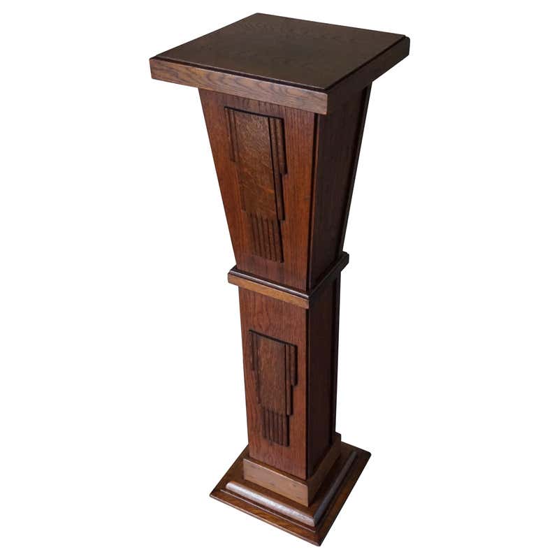 Geometrical Art Deco Pedestal / Sculpture Stand for Busts Sculptures ...