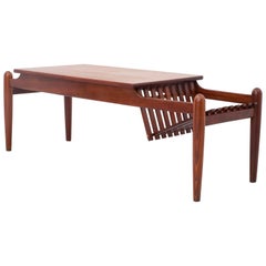 Geometrical Coffee Table in Teak, Italy, 1960s
