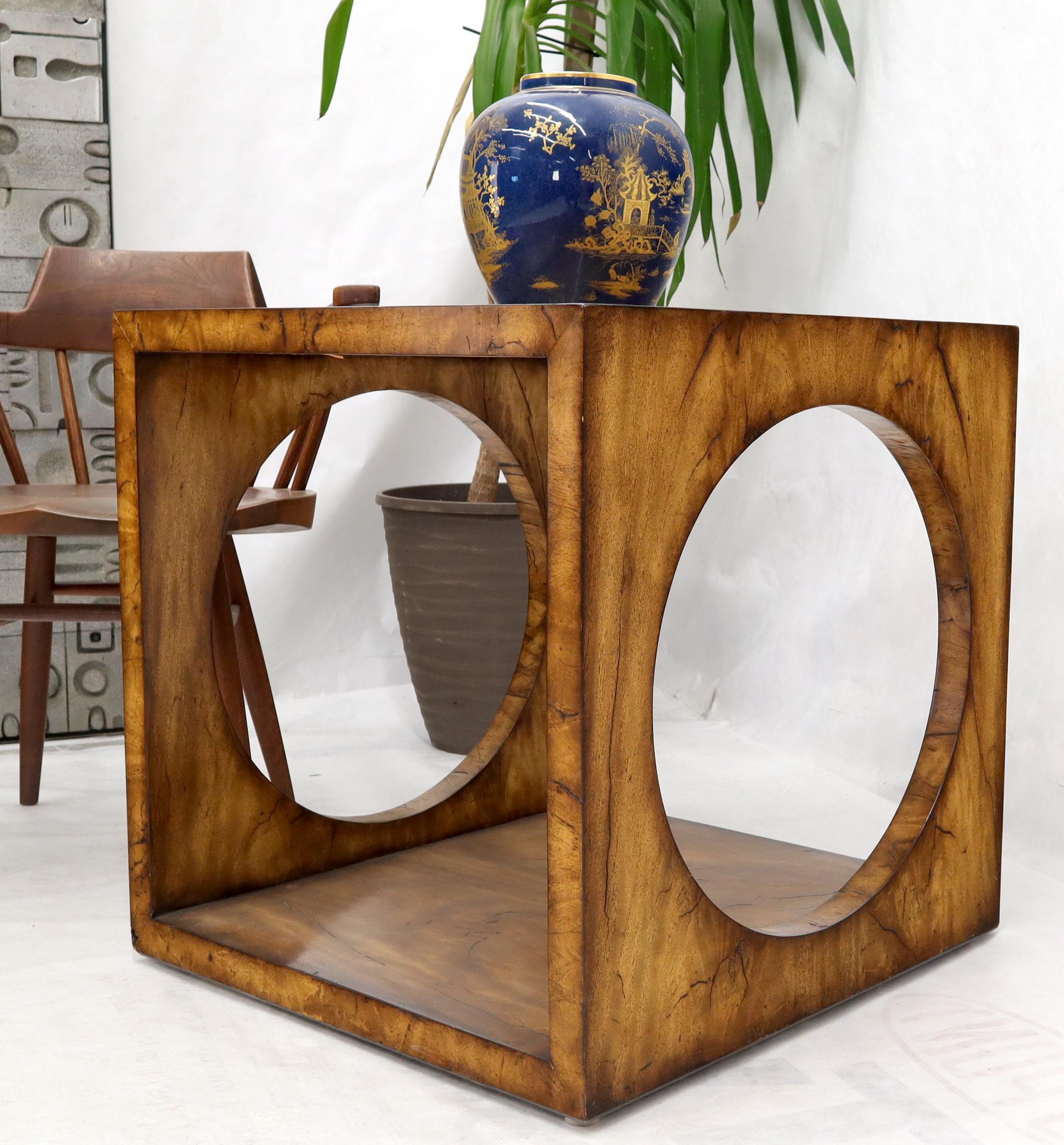 wooden cube table