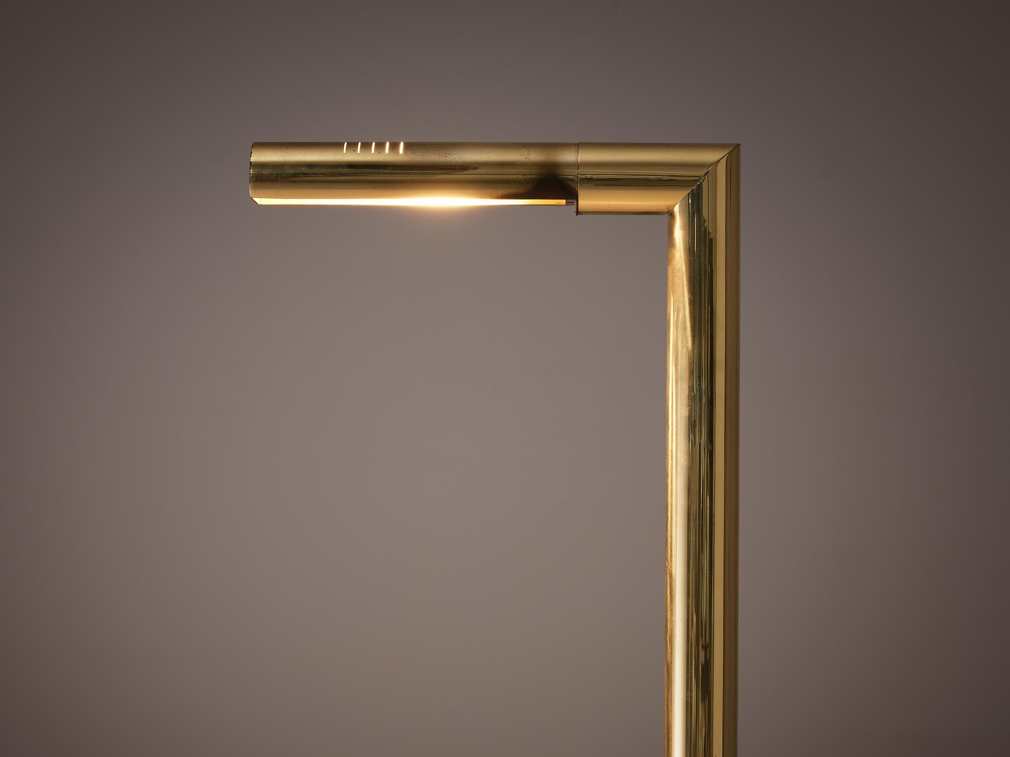 Geometrical Floor Lamp in Brass 1