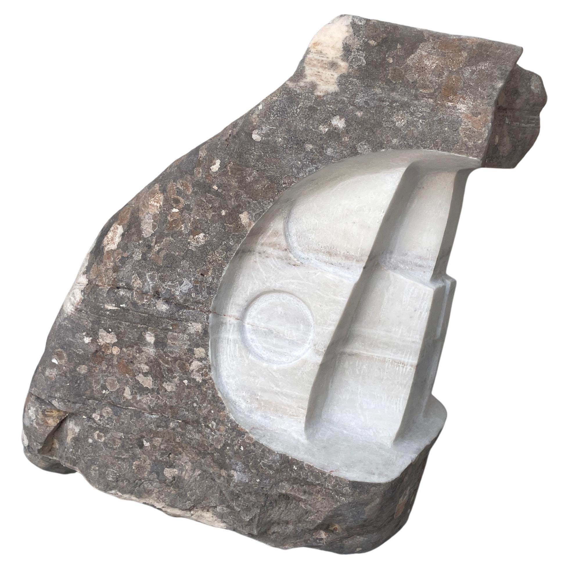 Forza geometrica nella natura Scultura in marmo di Tom von Kaenel