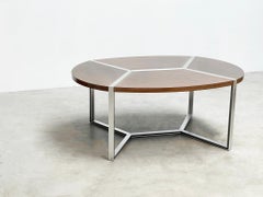Geometrical Ligne Roset dining table designed by Henri Lesetre and Claude Gailla