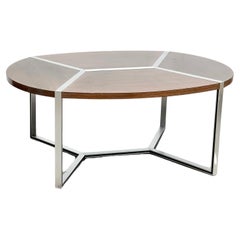 Vintage Geometrical Ligne Roset dining table designed by Henri Lesetre and Claude Gailla