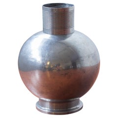 Geometrische Vase aus Zinn von Nils Fougstedt, FAK, 1934 Schweden