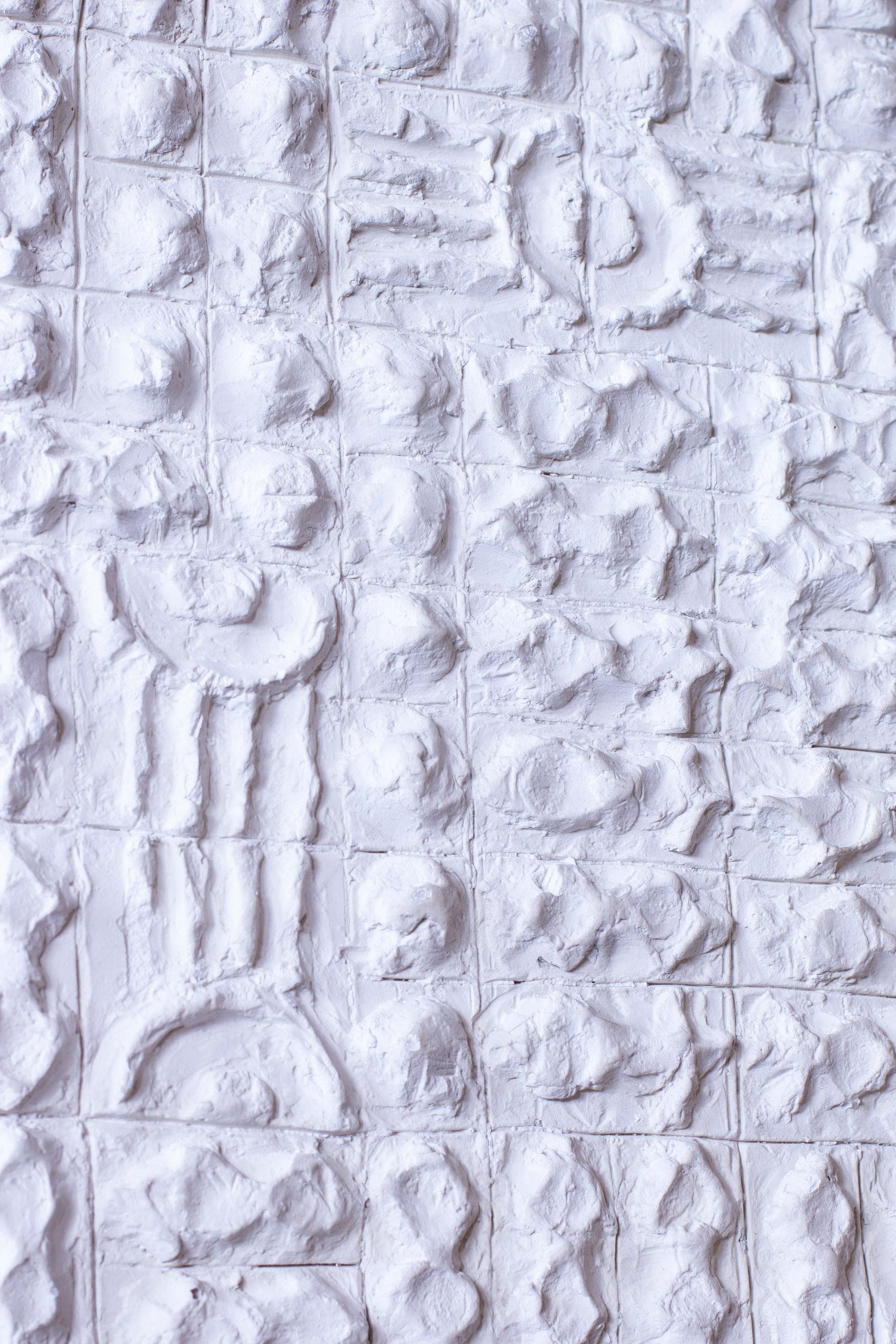 Relieve geométrico de yeso nº 1 de Torsten Treutiger, años 50 Sueco en venta