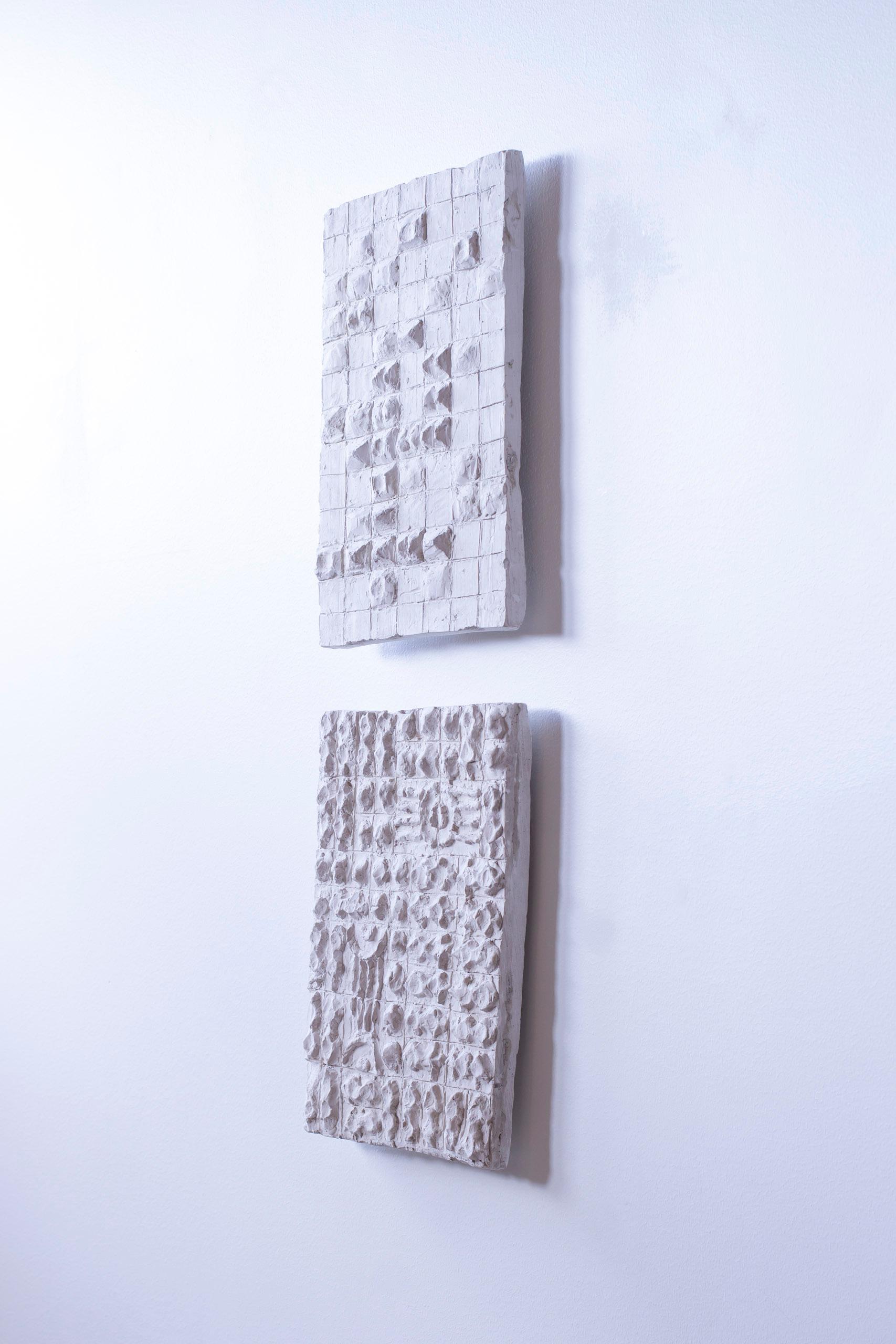 Relieve geométrico de yeso nº 1 de Torsten Treutiger, años 50 en Bueno estado para la venta en Hägersten, SE