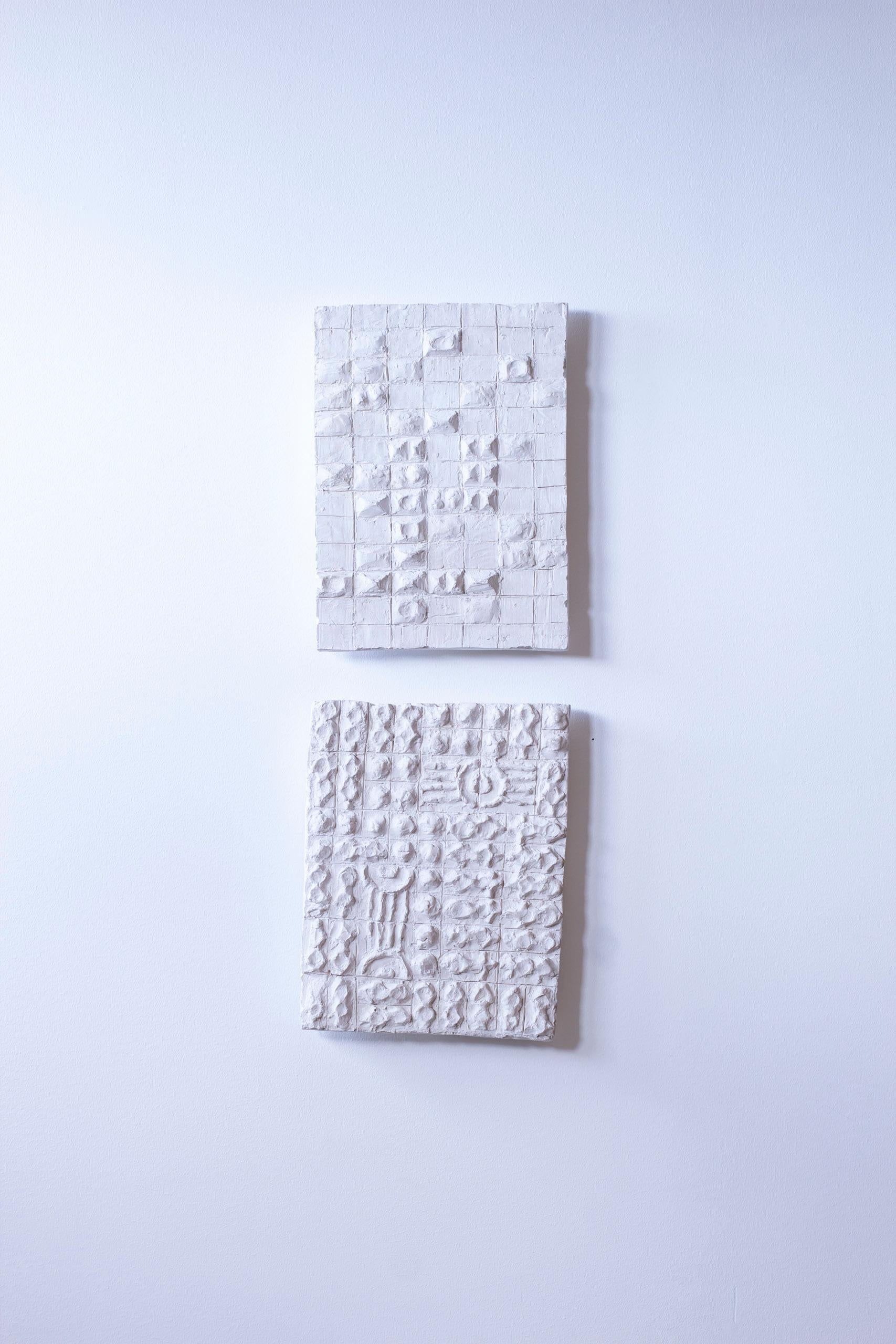 Relieve geométrico de yeso nº 1 de Torsten Treutiger, años 50 mediados del siglo XX en venta