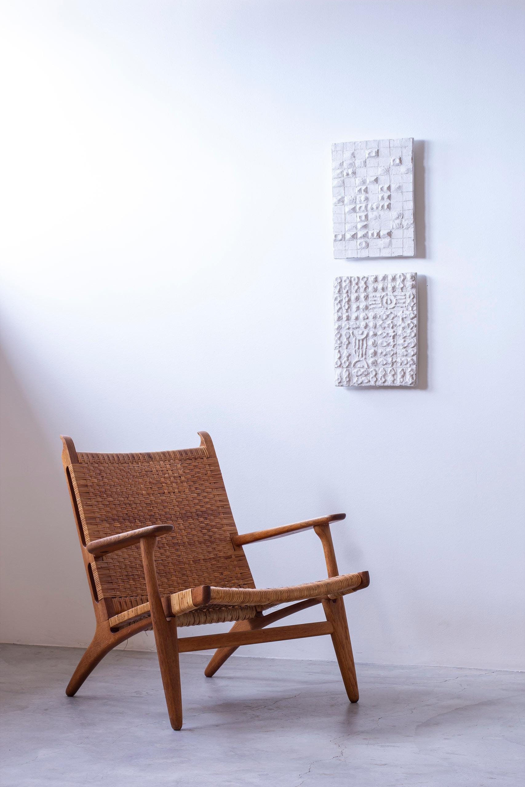Scandinavo moderno Rilievo geometrico in gesso n. 2 di Torsten Treutiger, anni '50 in vendita