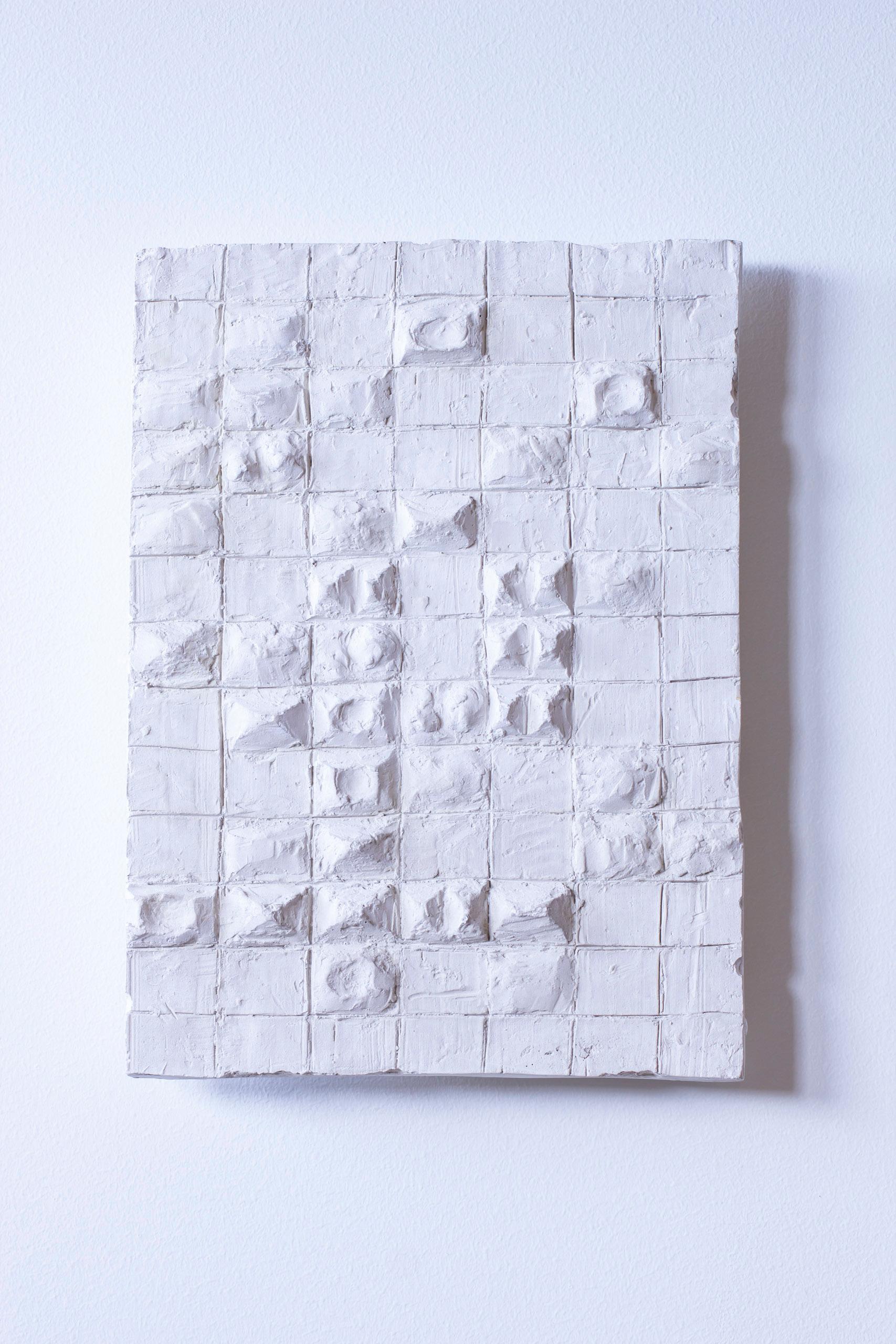 Metà XX secolo Rilievo geometrico in gesso n. 2 di Torsten Treutiger, anni '50 in vendita