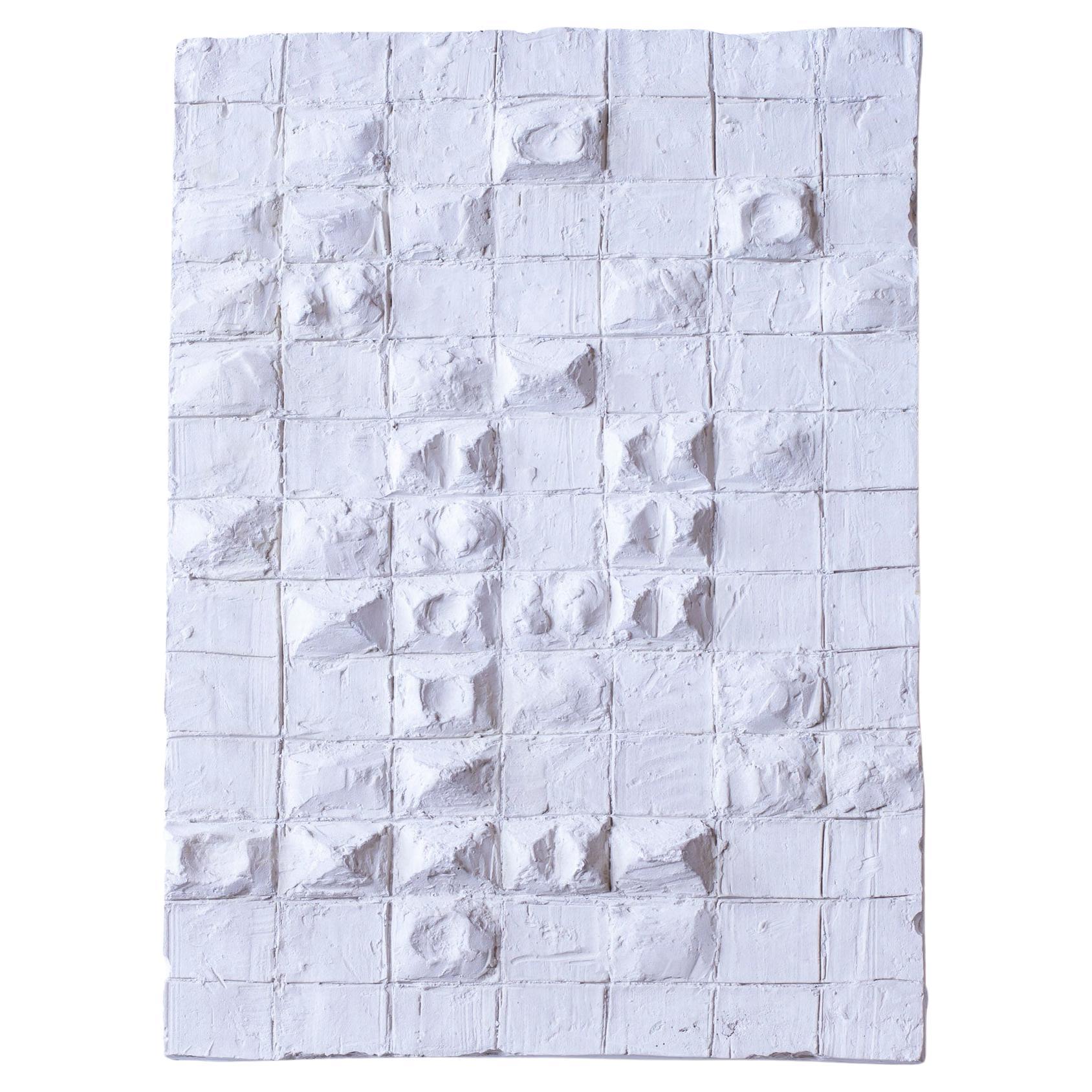 Geometrisches Wandrelief aus Gips Nr. 2 von Torsten Treutiger, 1950er Jahre