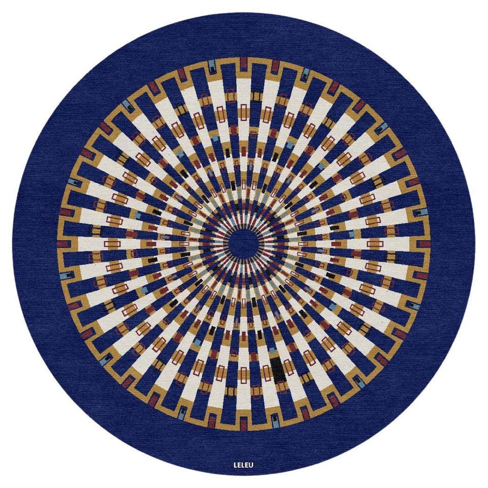 Murano Swirl Round White Rug For Sale at 1stDibs | murano rug