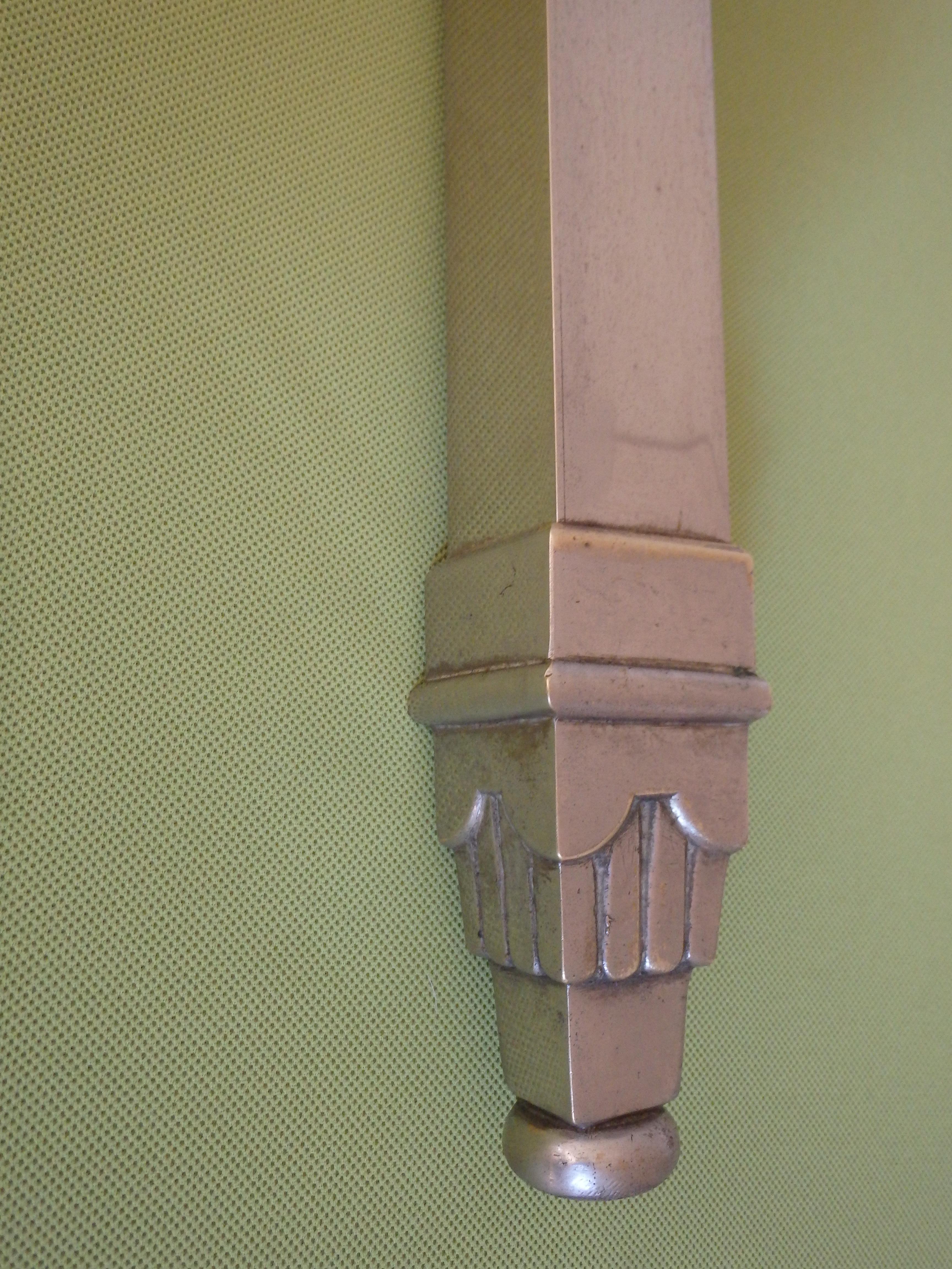 Geometrical spanish Art Deco nickel bed head and foot part with floral ornaments For Sale 2