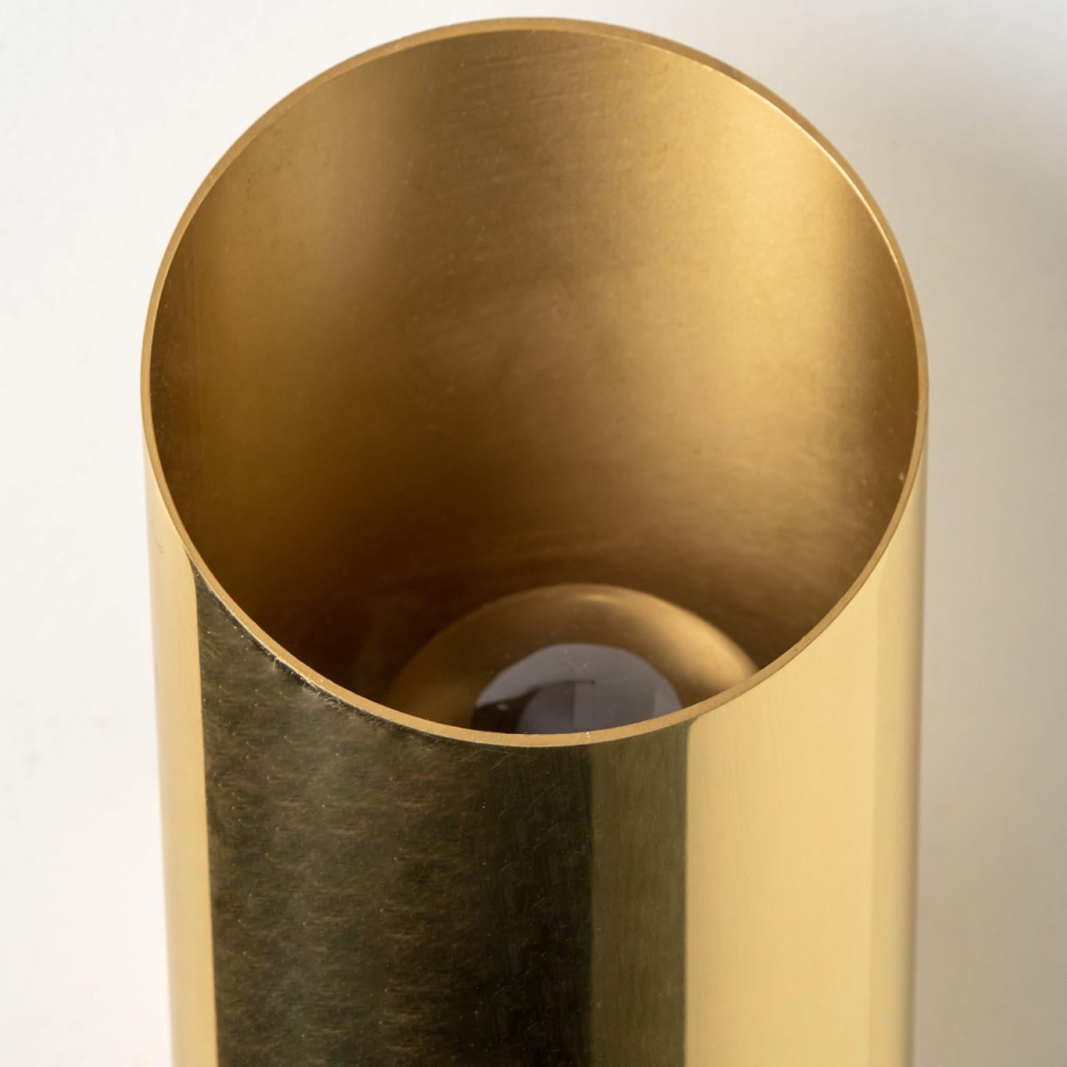 Italian Geometrical Tube Brass Sconces in Style of Nanda Vigo, Italy, 1960s For Sale