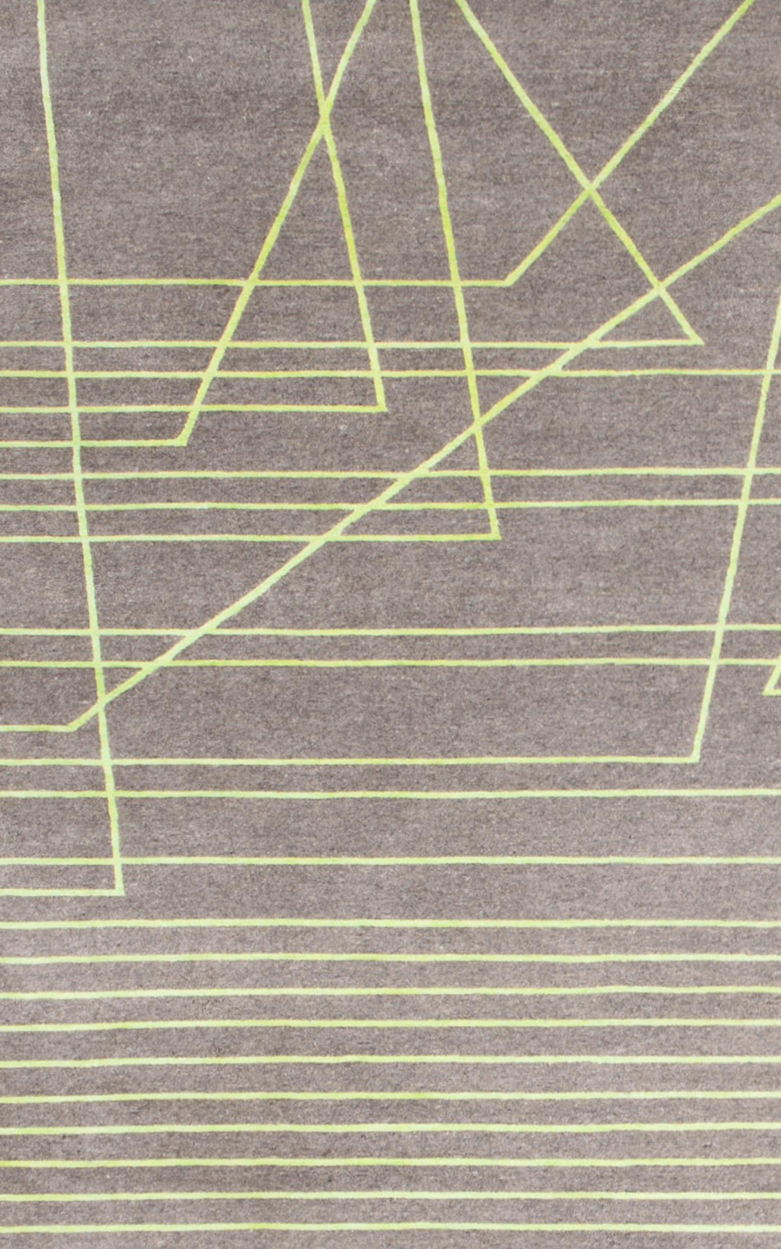 Geometrics, Broken Lines No.02, Acid Green In New Condition For Sale In London, GB