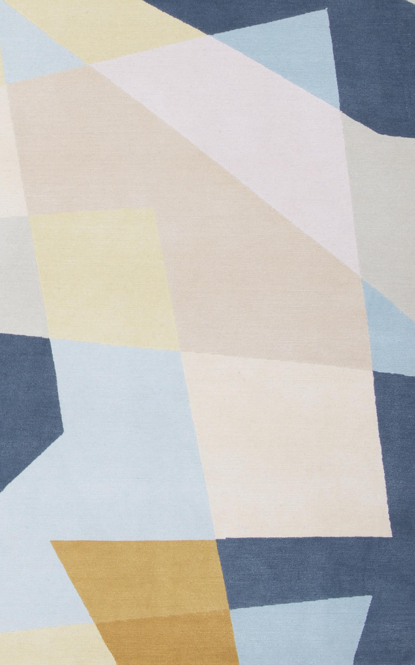 Nepalese Geometrics, Patchwork No.02, Blue For Sale