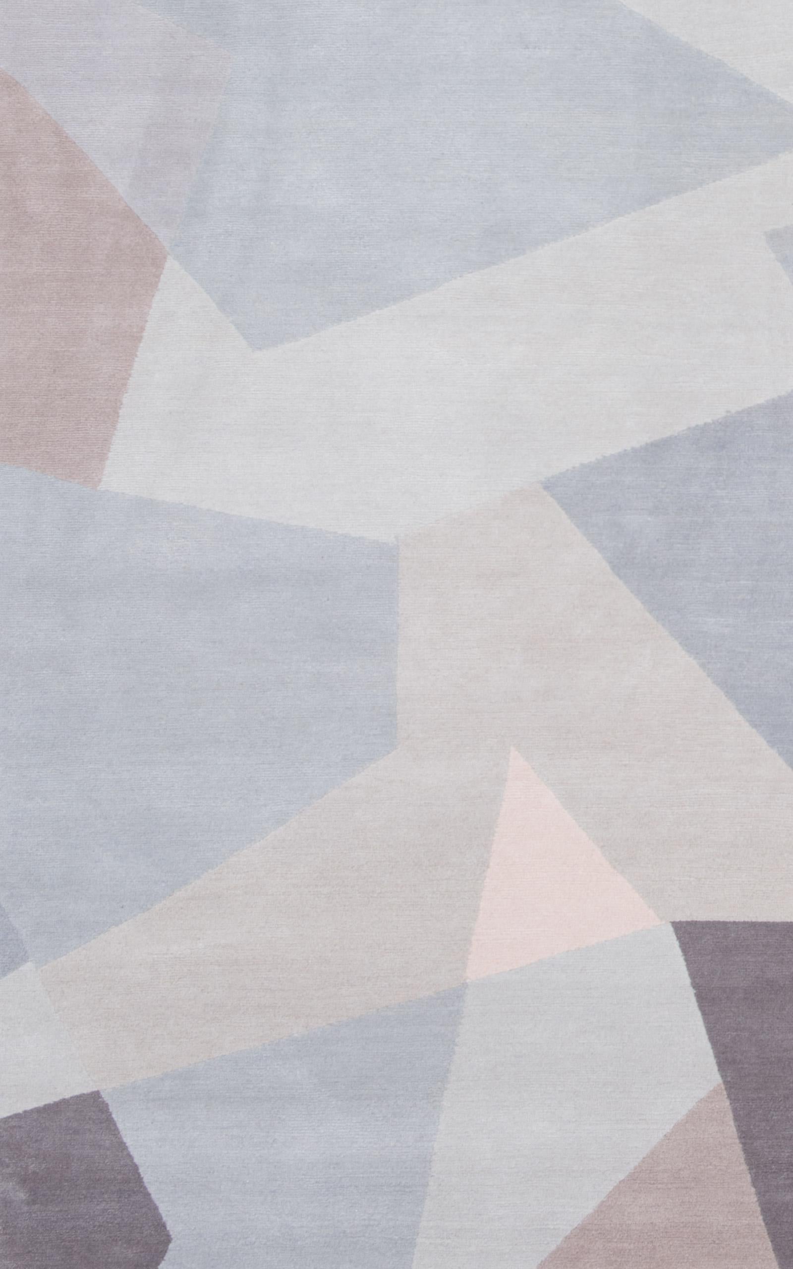 Geométricos, Patchwork nº 02, Pálido Anudado a mano en venta