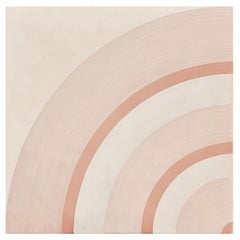 Geometrie d'Ombra Circle Motif Pink Ceramic Tile