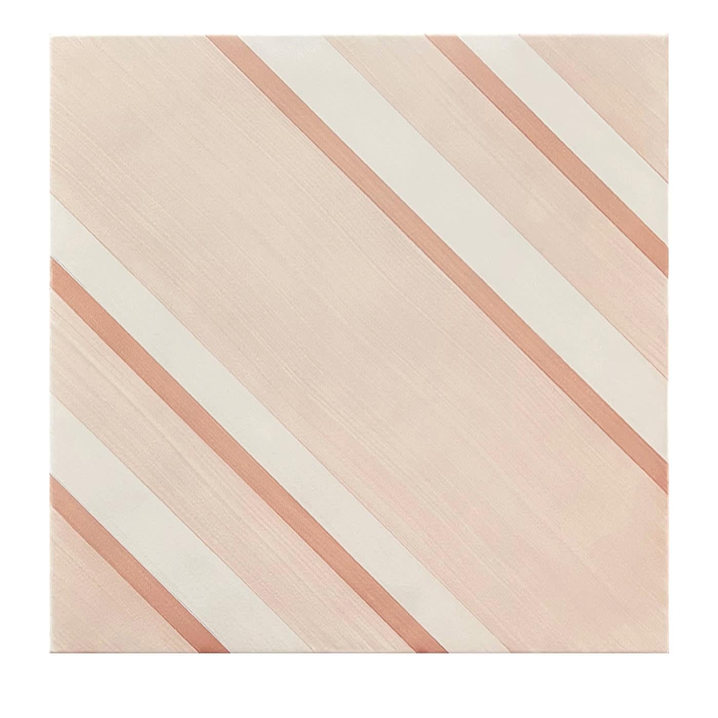 Geometrie d'Ombra Diagonal Motif Powder Pink Tile For Sale