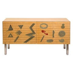 Credenza Geometrie Intarsia di Lucio Del Pezzo
