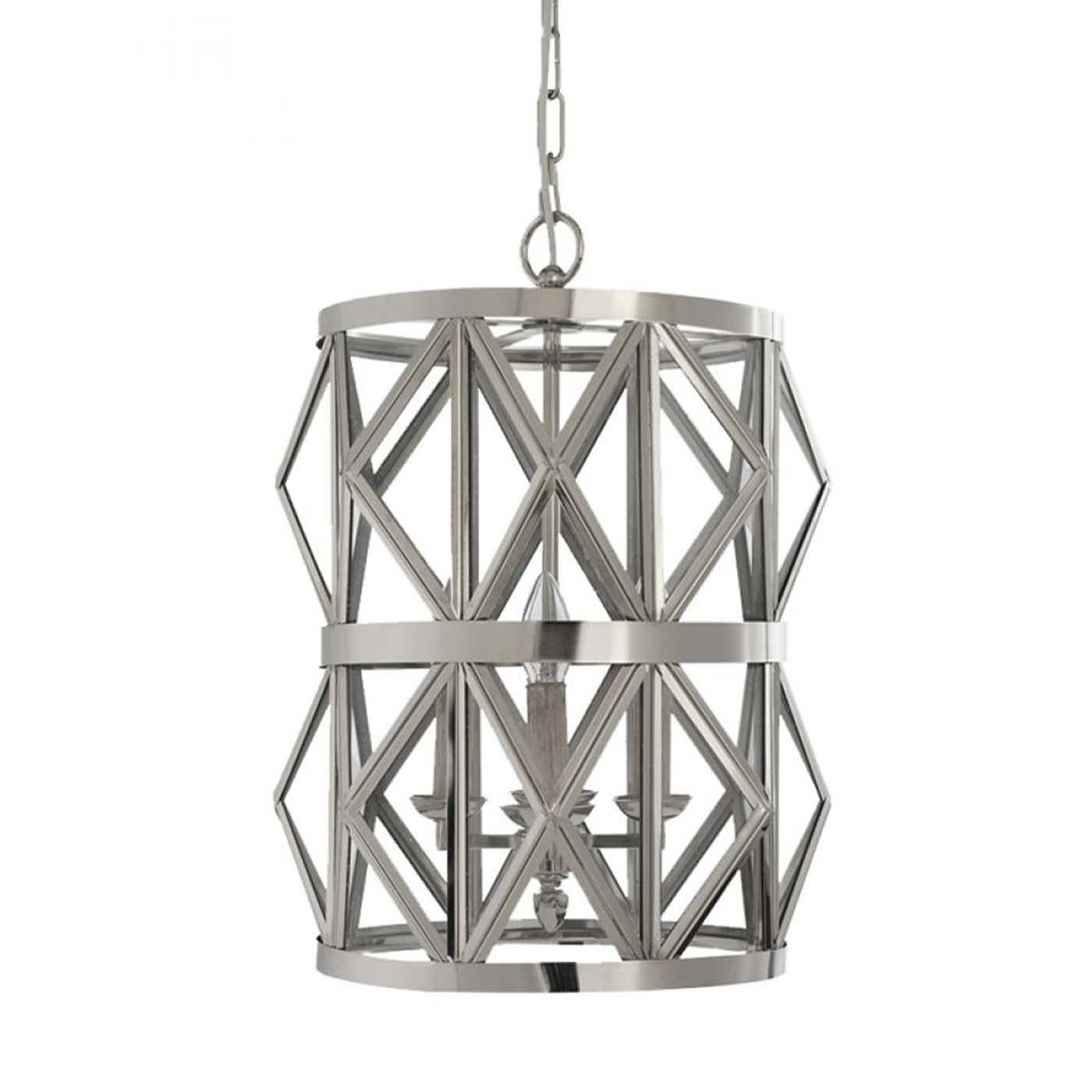 Merging functionality with an artistic design, this pendant features a brass structure that, like an origami, bends in geometric shapes and sharp angles. The light is perfectly distributed through the geometric shapes and creates a delightful
