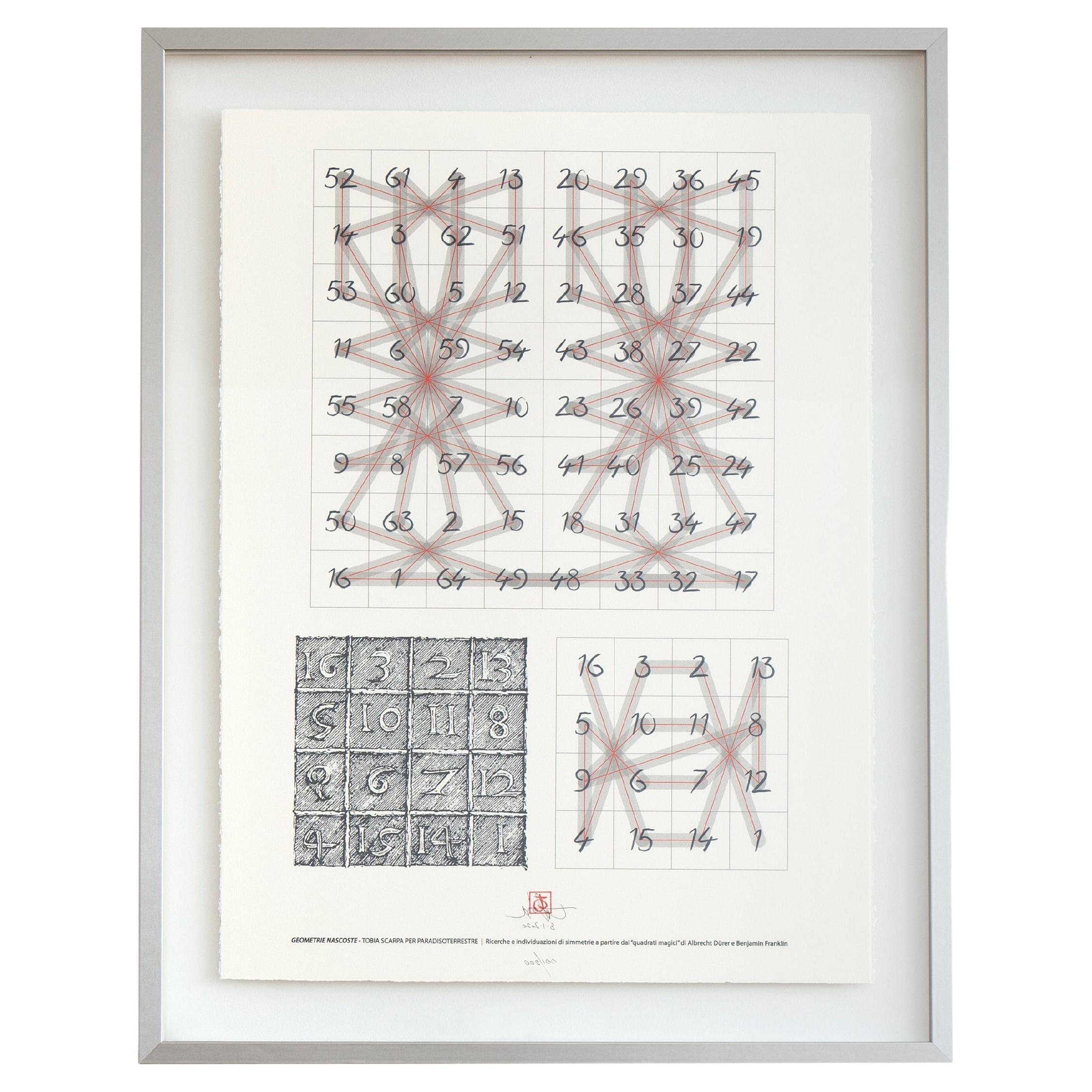 Impression géométrique Nascoste de Tobia Scarpa Paradisoterrestre Édition en vente
